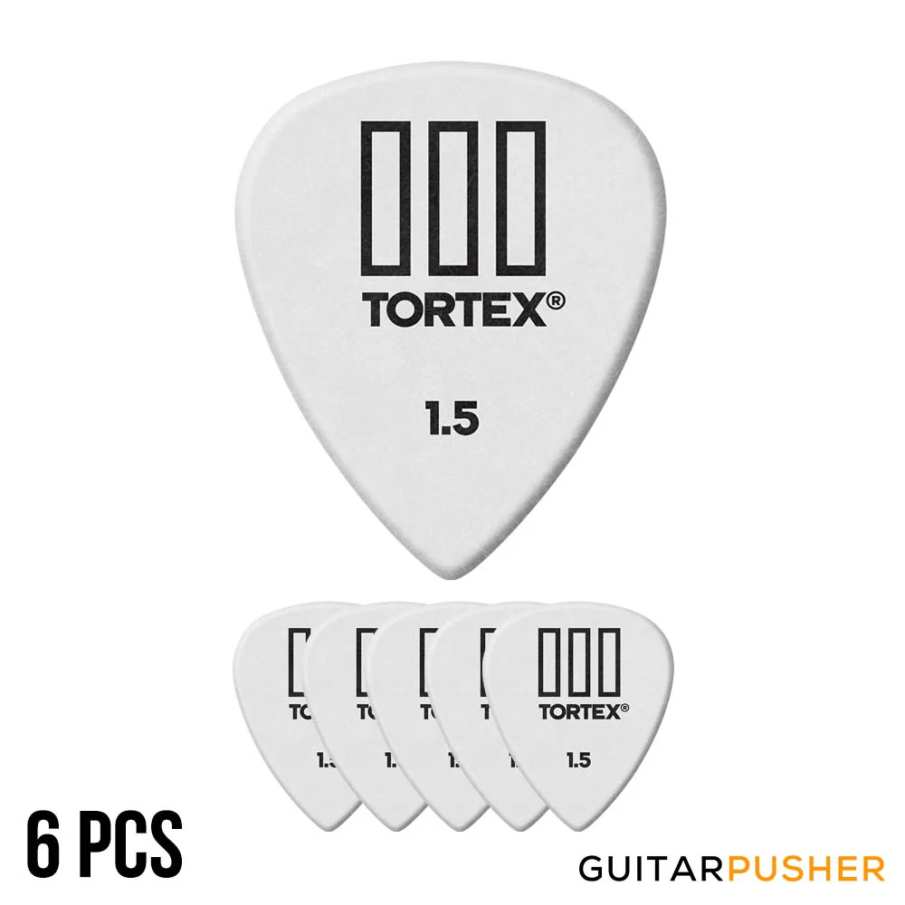 Dunlop Tortex TIII Guitar Pick 462R - 1.50mm White - Image 2