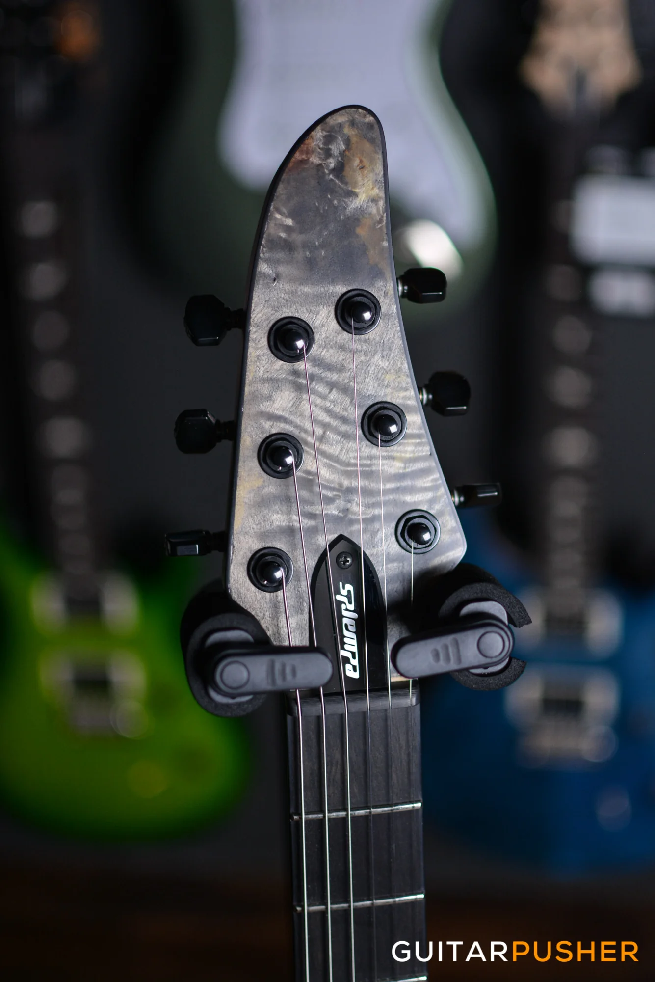 Edwards E-HR6-FX/BM Modern Electric Guitar - Ash Black - Image 3