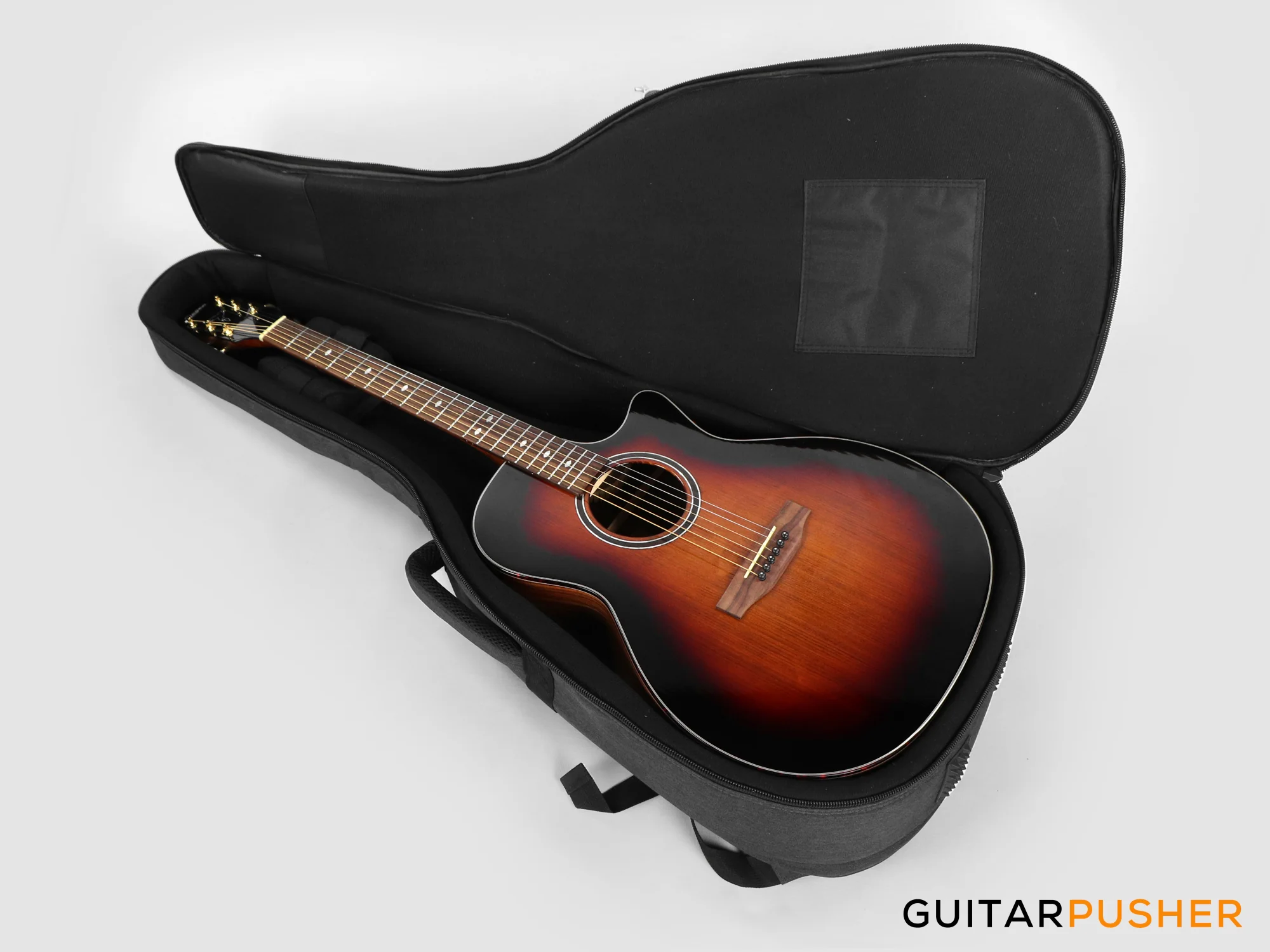 Elegee Adarna Solid Sitka Spruce Top Grand Auditorium Acoustic-Electric Guitar with Dual Pickup System - Sunburst - Image 13