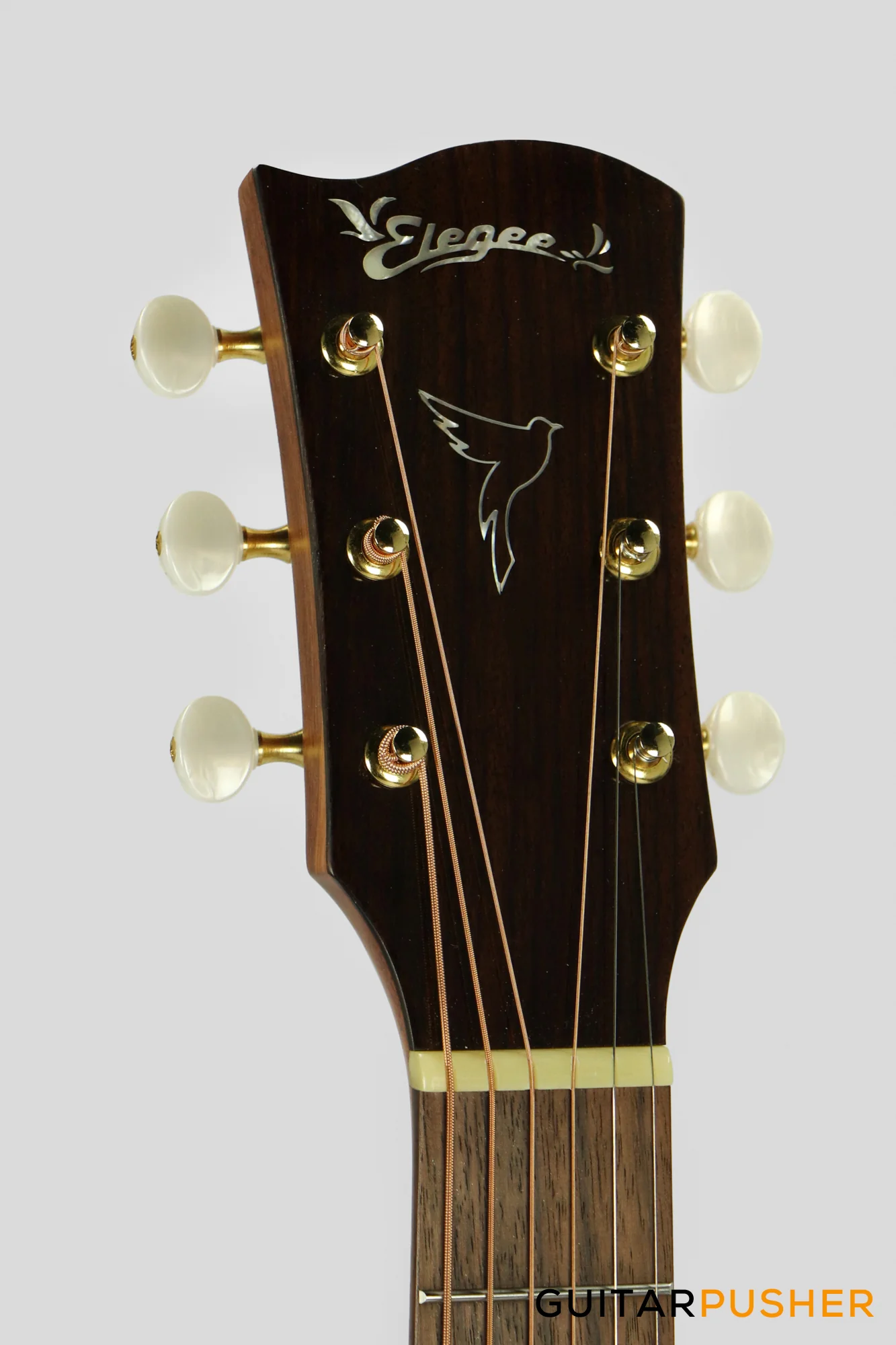 Elegee Mini Maya Solid Sitka Spruce Top GS Mini Acoustic-Electric Guitar with Dual Pickup System - Image 5