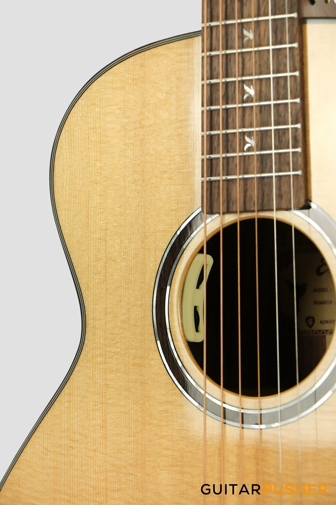 Elegee Mini Maya Solid Sitka Spruce Top GS Mini Acoustic-Electric Guitar with Dual Pickup System - Image 9