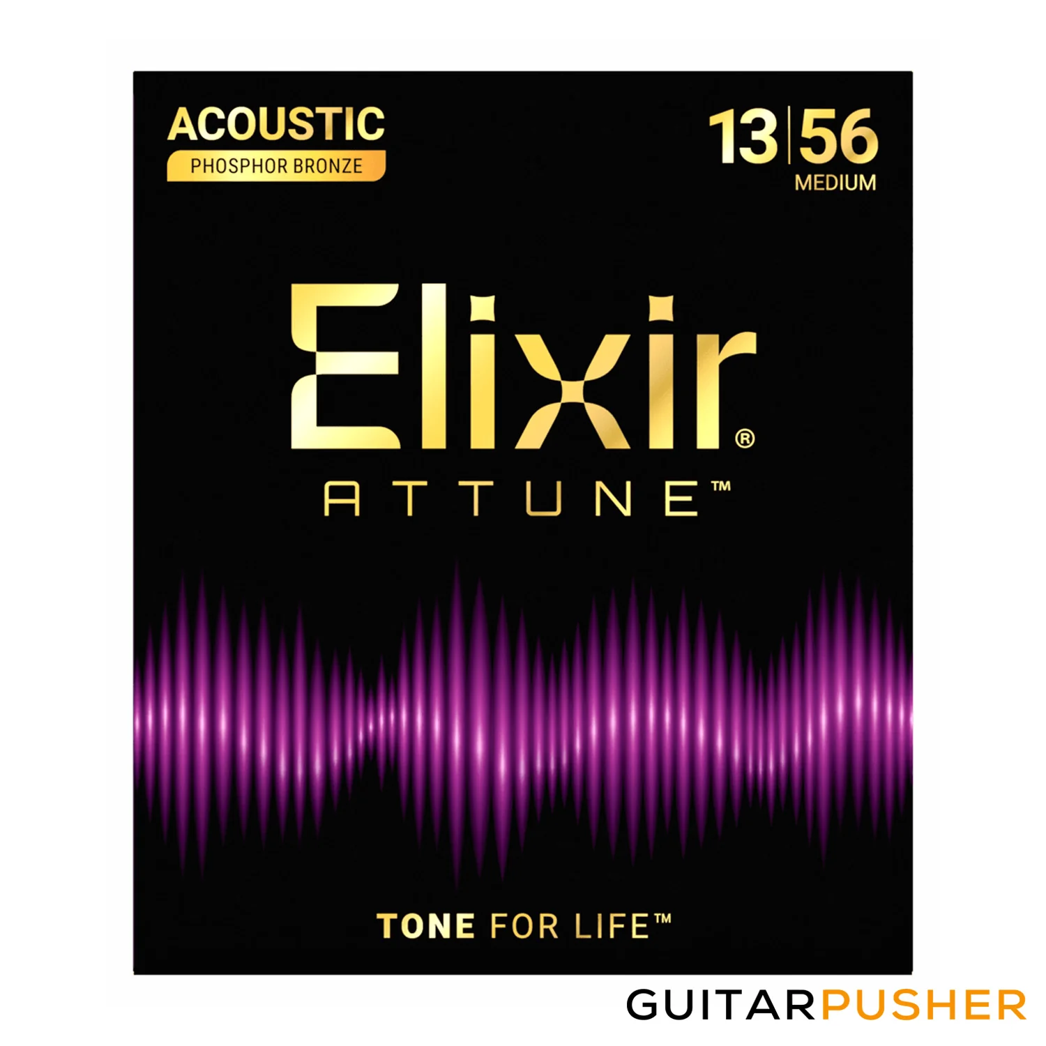 Elixir Acoustic Attune Phosphor Bronze Acoustic Guitar Strings - Medium (13 17 26 35 45 56)
