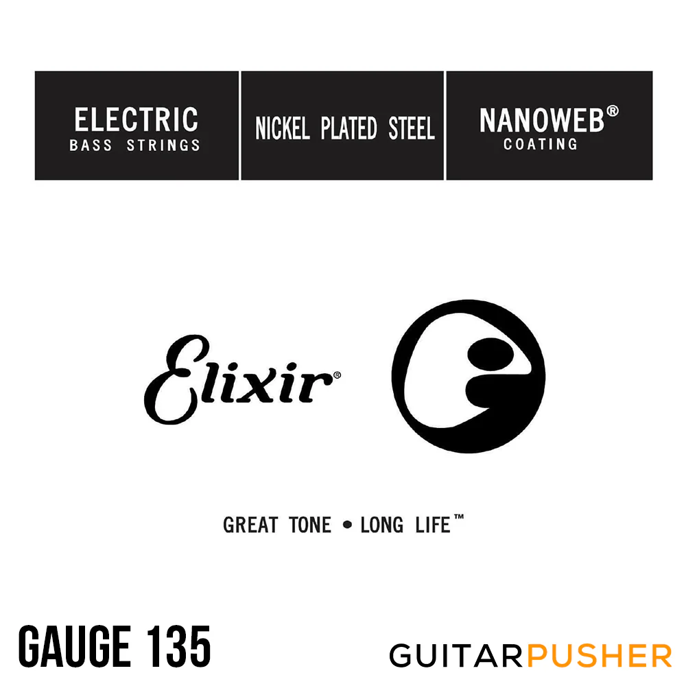 Elixir Electric Bass Nickel Plated Steel Single Bass Guitar String with NANOWEB Coating - Image 3