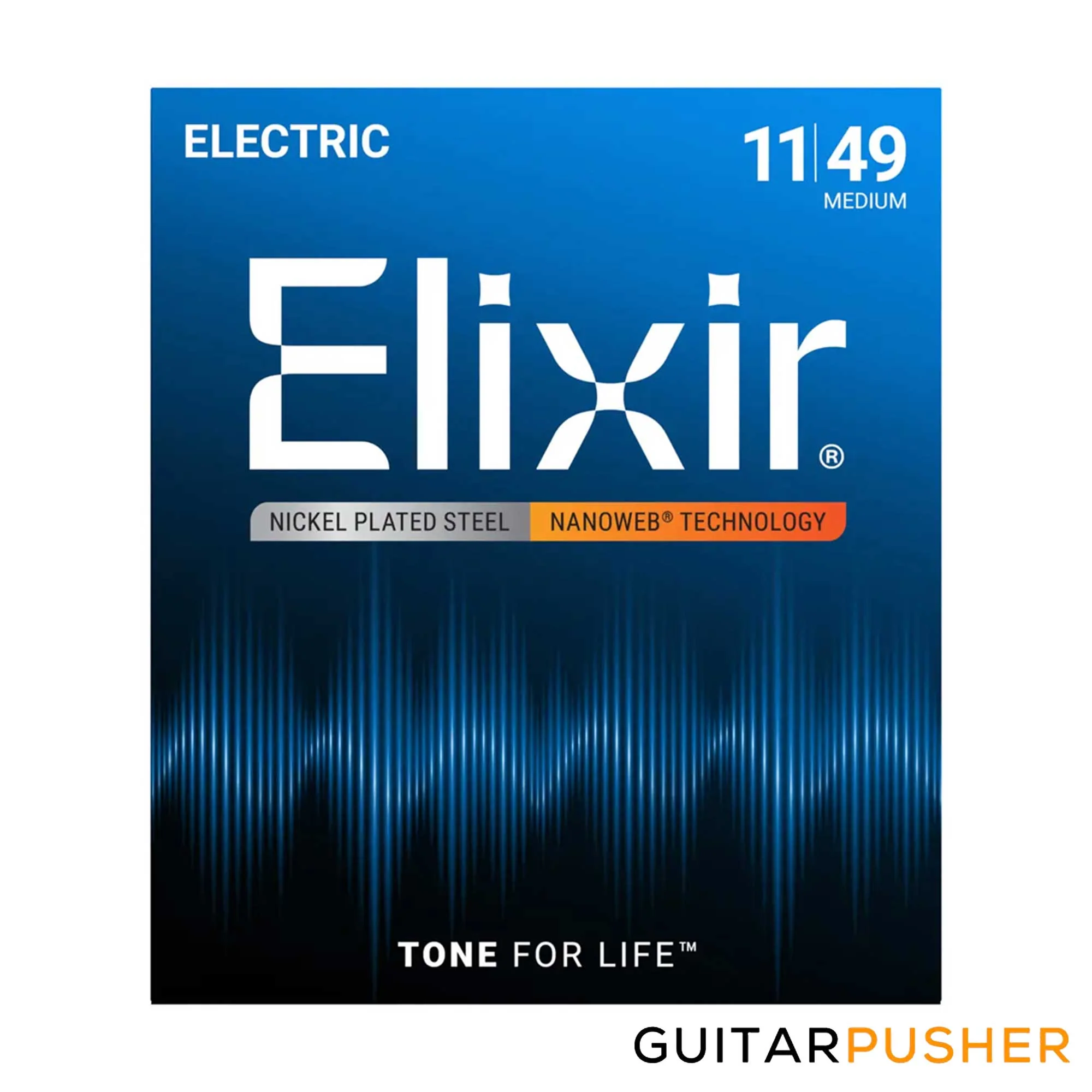 Elixir Electric Nickel Plated Steel Special Gauge Electric Guitar Strings with NANOWEB Coating - Image 2