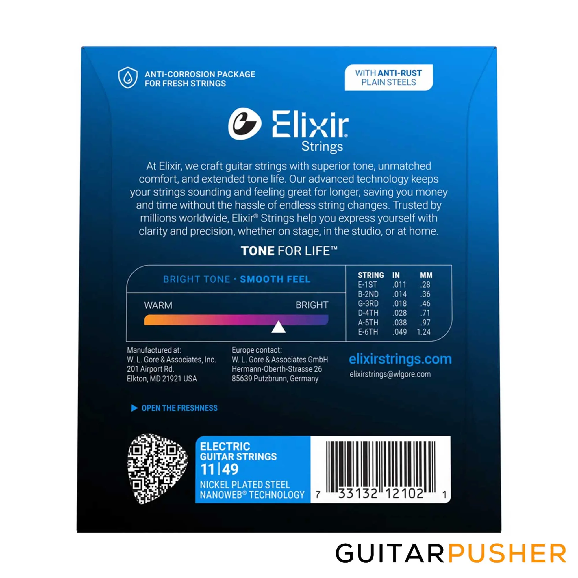 Elixir Electric Nickel Plated Steel Special Gauge Electric Guitar Strings with NANOWEB Coating - Image 6