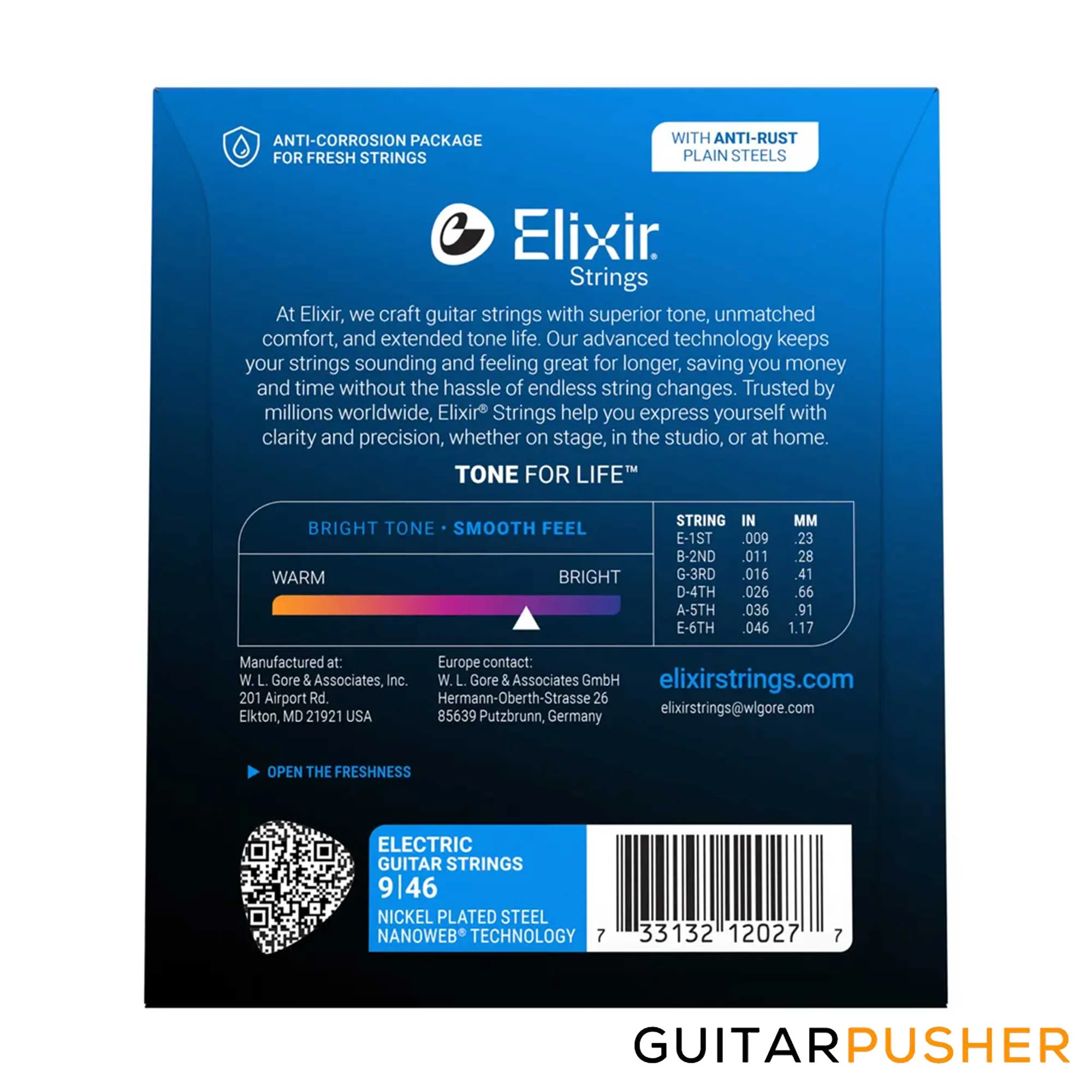 Elixir Electric Nickel Plated Steel Special Gauge Electric Guitar Strings with NANOWEB Coating - Image 8