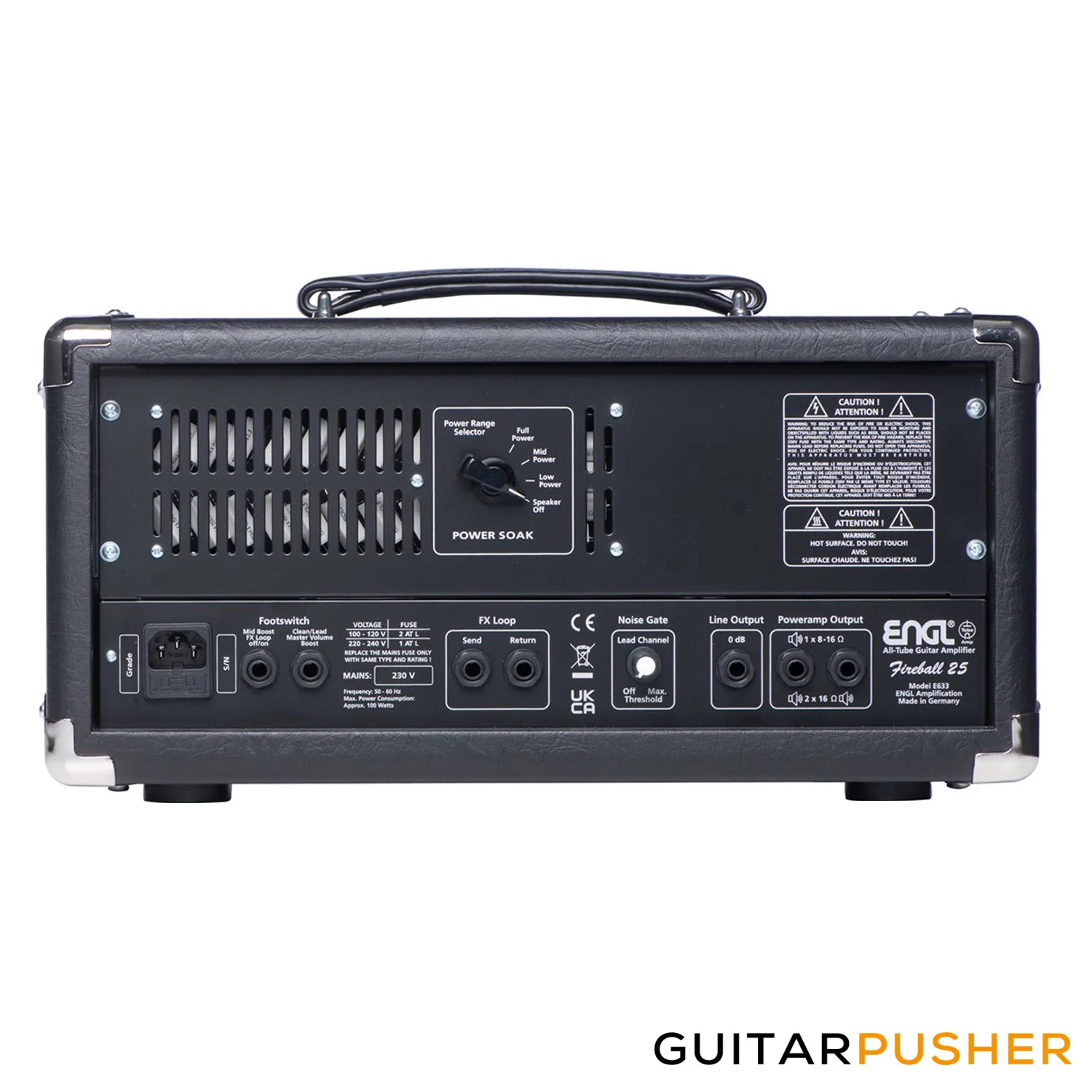 ENGL Amps Fireball 25 E633 25W KT77 Ltd. Ed. All-Tube Amplifier Head - Image 2