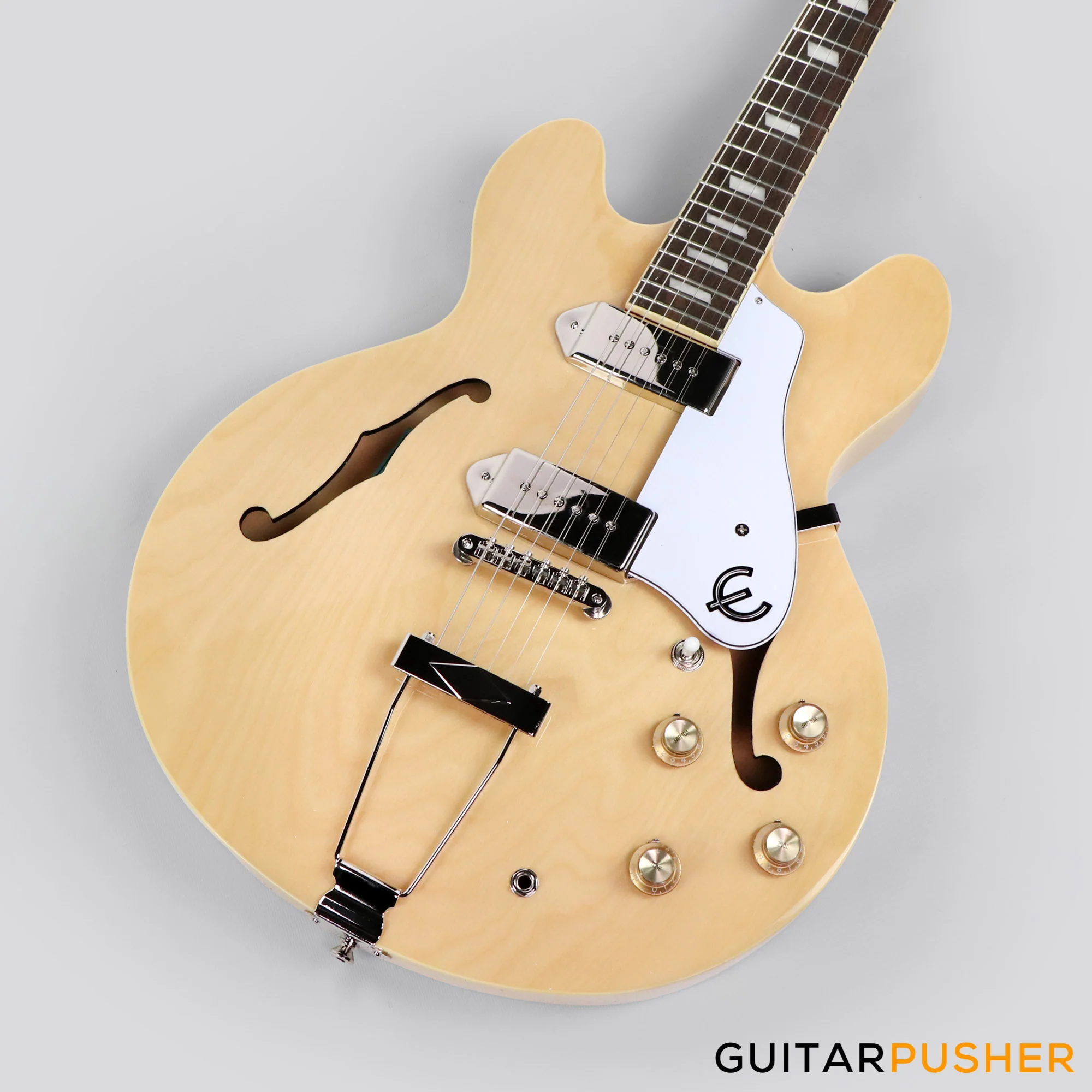 Epiphone Casino Full Hollow Electric Guitar - Natural - Image 3