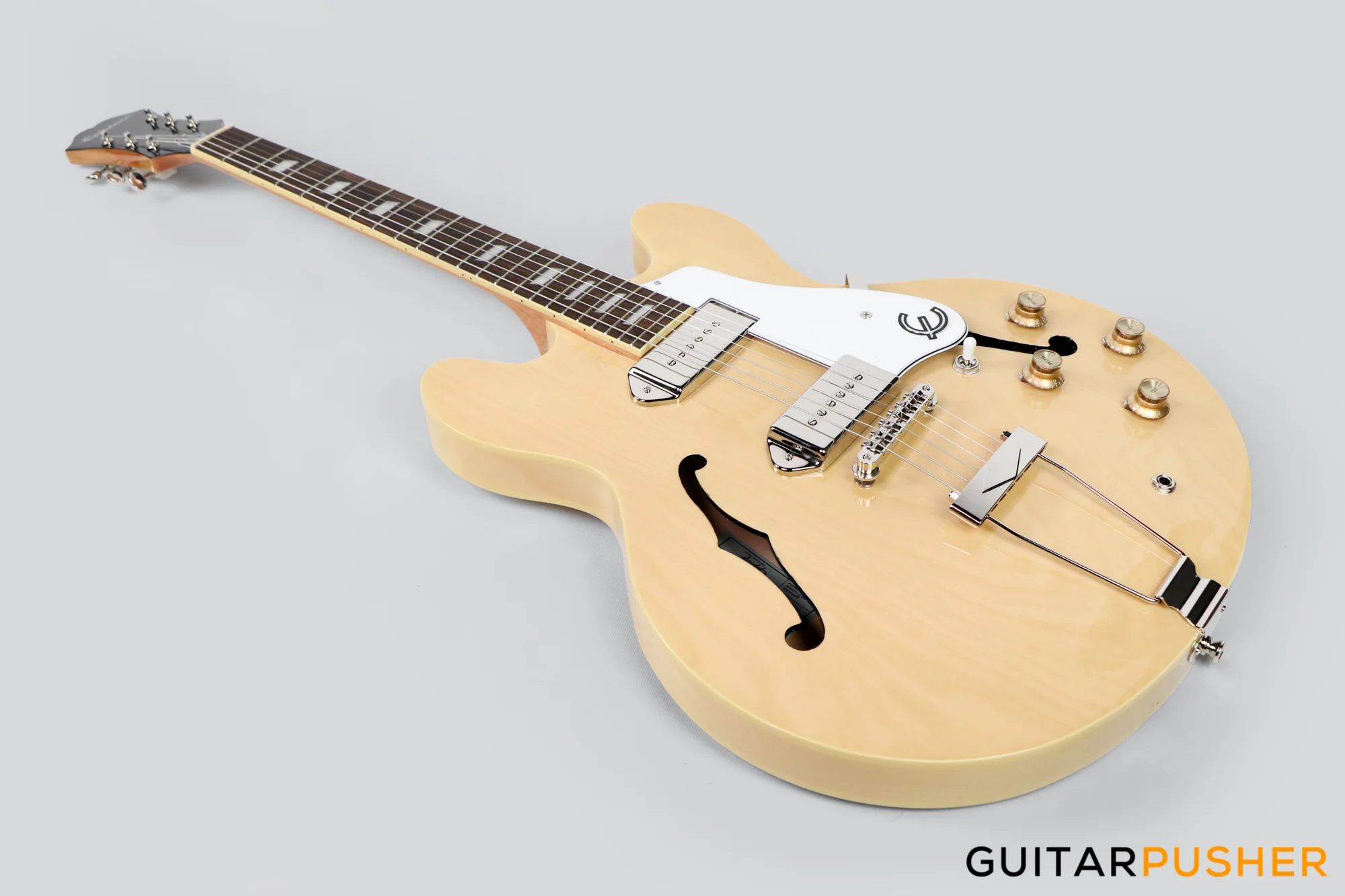 Epiphone Casino Full Hollow Electric Guitar - Natural - Image 4