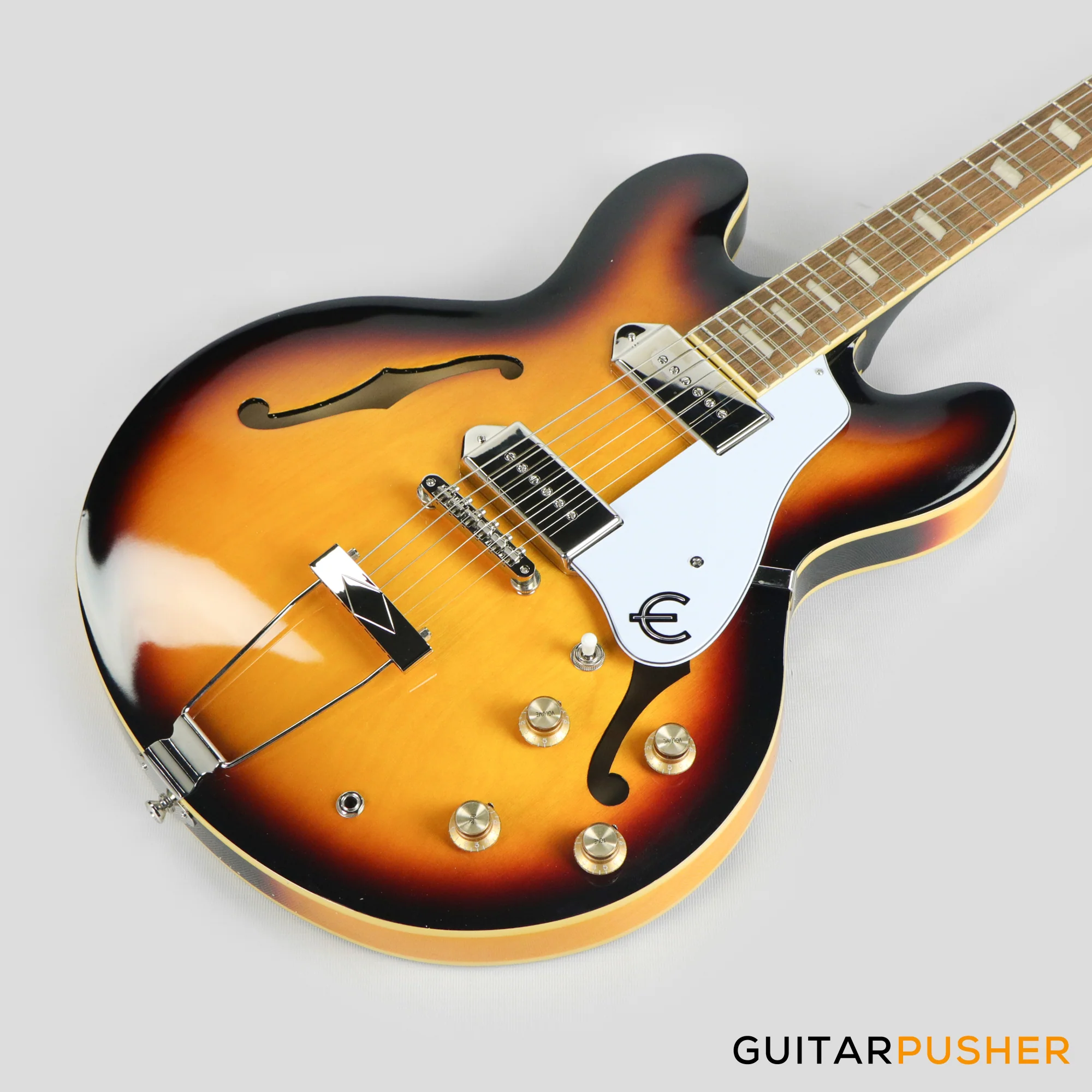 Epiphone Casino Full Hollow Electric Guitar - Vintage Sunburst - Image 10