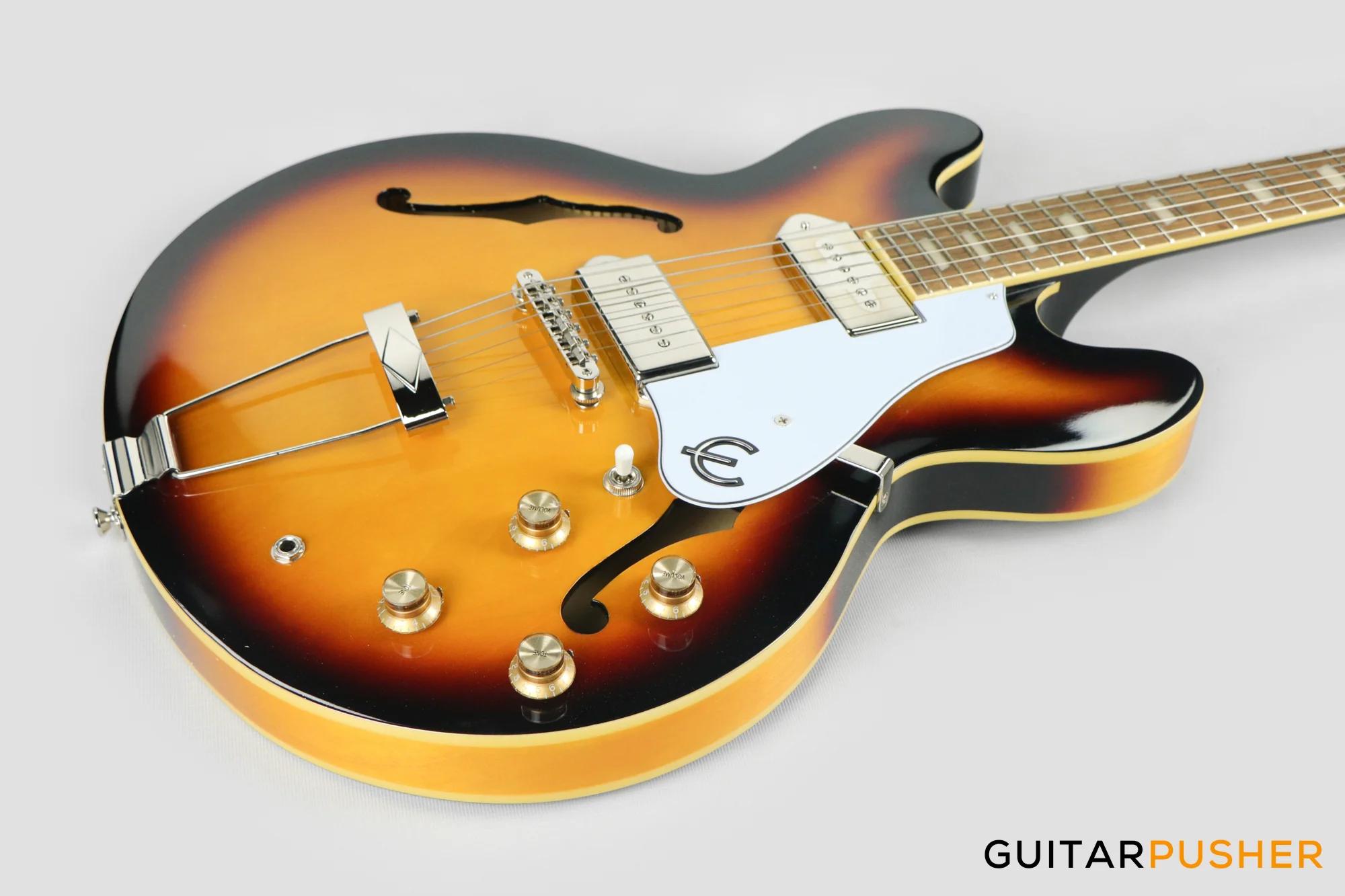 Epiphone Casino Full Hollow Electric Guitar - Vintage Sunburst - Image 11