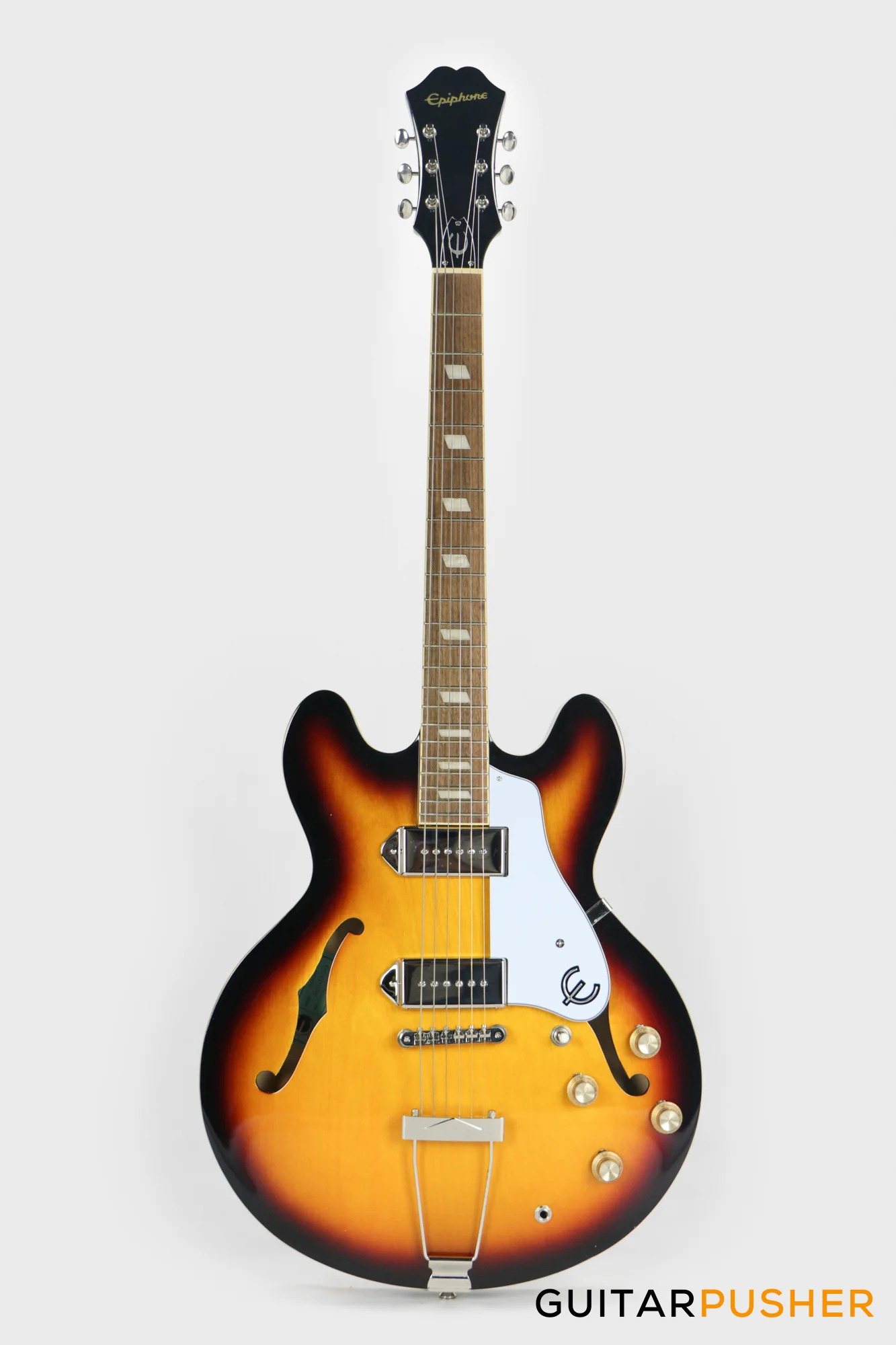 Epiphone Casino Full Hollow Electric Guitar - Vintage Sunburst - Image 2