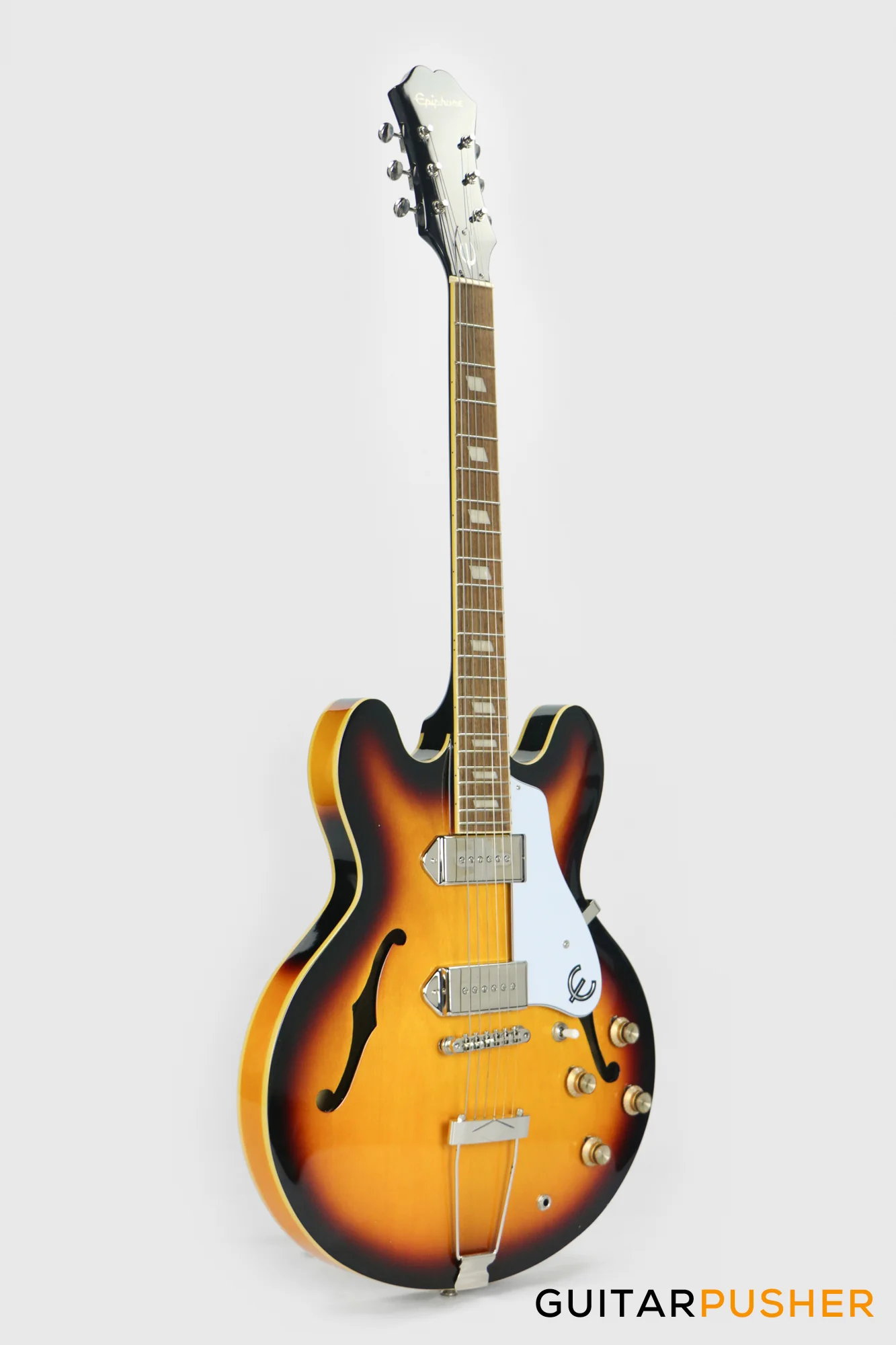 Epiphone Casino Full Hollow Electric Guitar - Vintage Sunburst - Image 3
