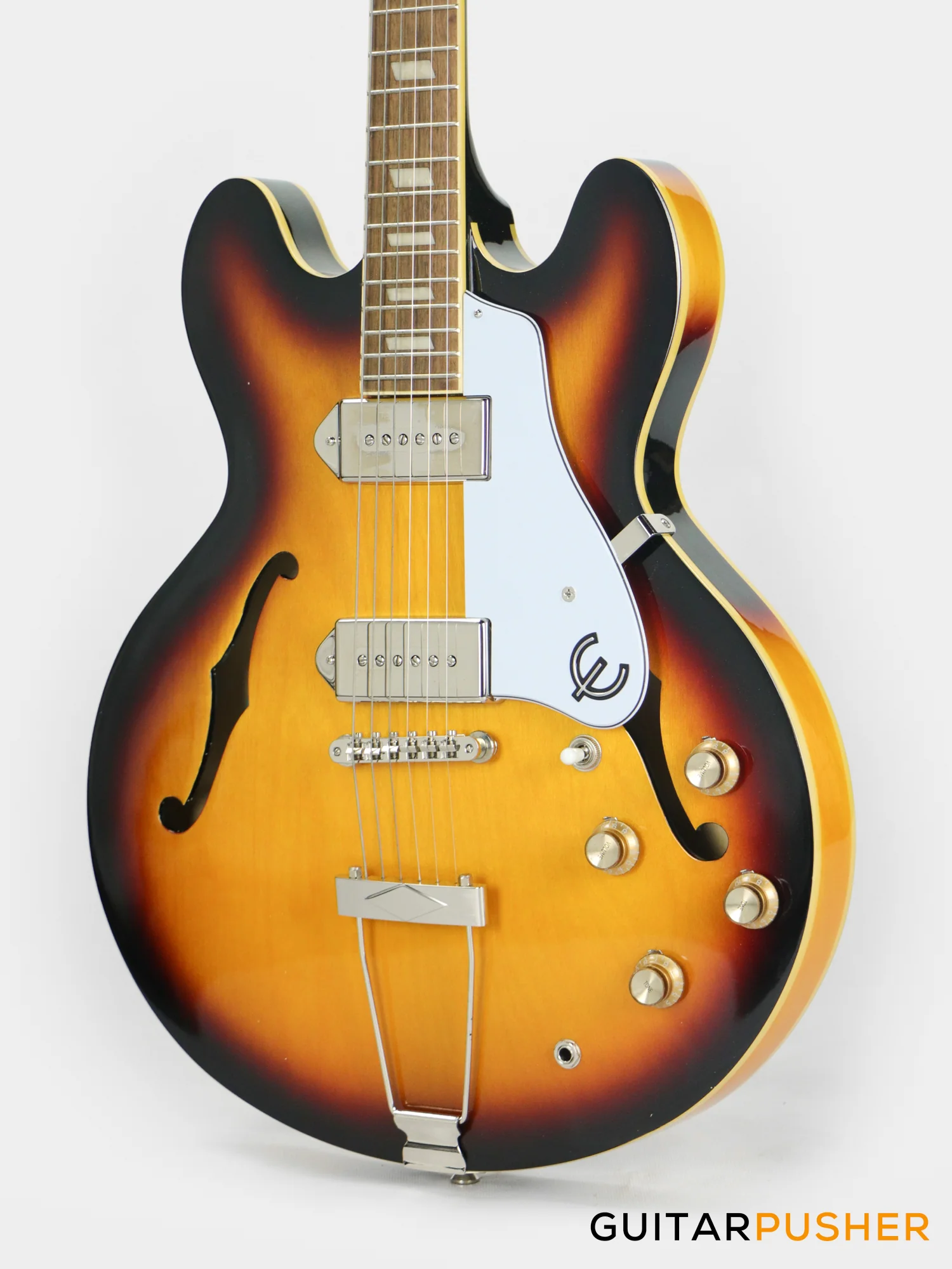 Epiphone Casino Full Hollow Electric Guitar - Vintage Sunburst - Image 8