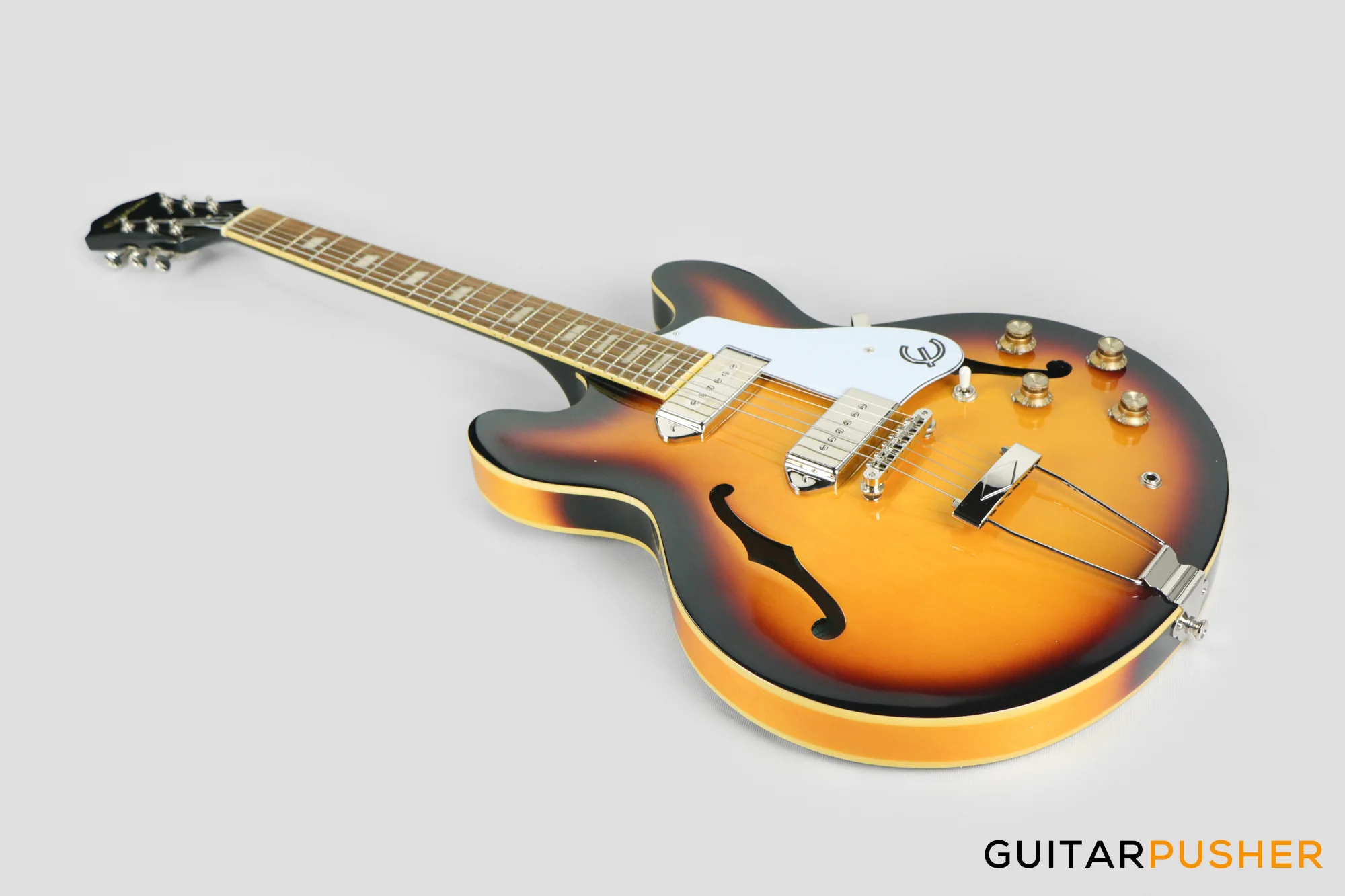 Epiphone Casino Full Hollow Electric Guitar - Vintage Sunburst - Image 9