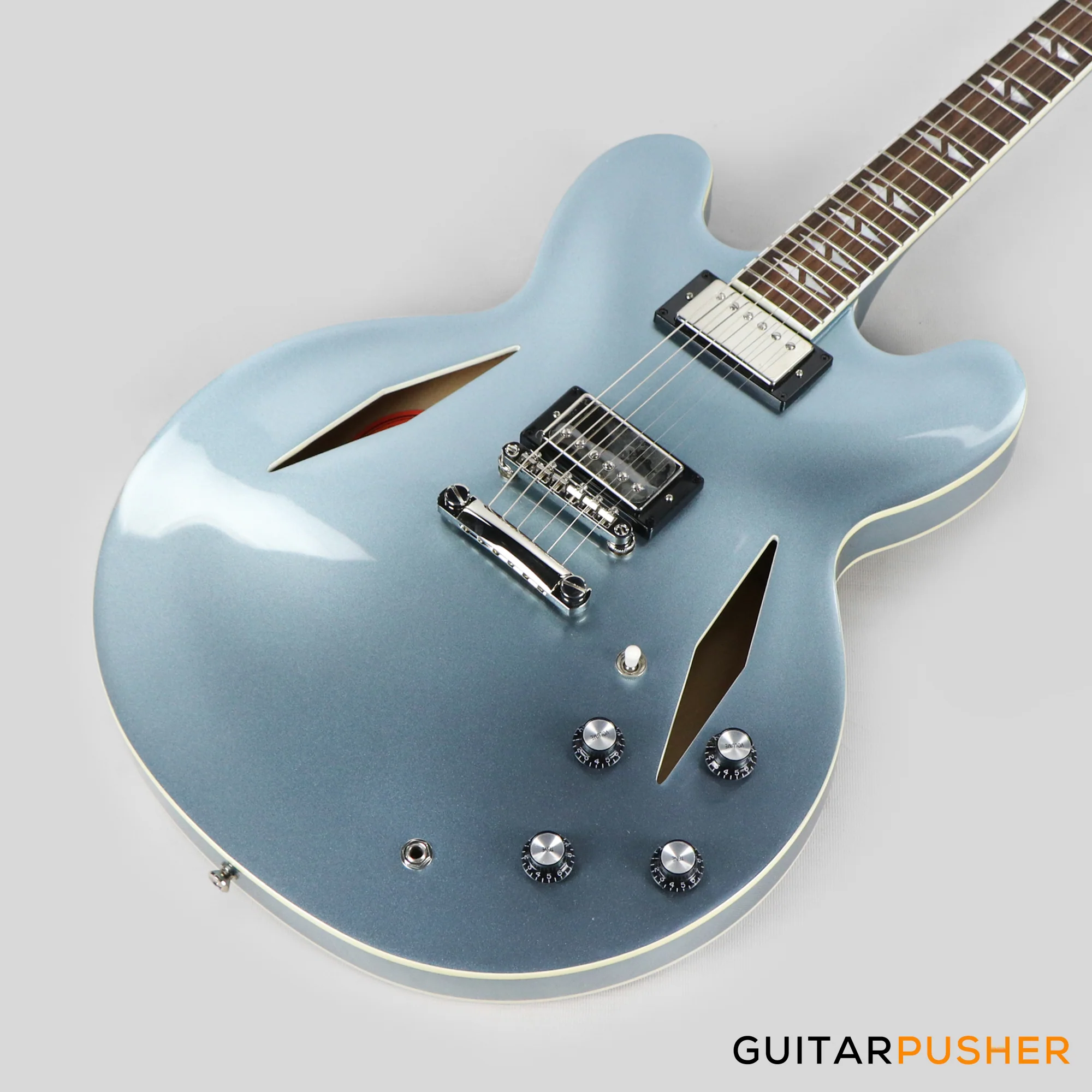 Epiphone Dave Grohl DG-335 Full Hollow Electric Guitar - Pelham Blue - Image 13