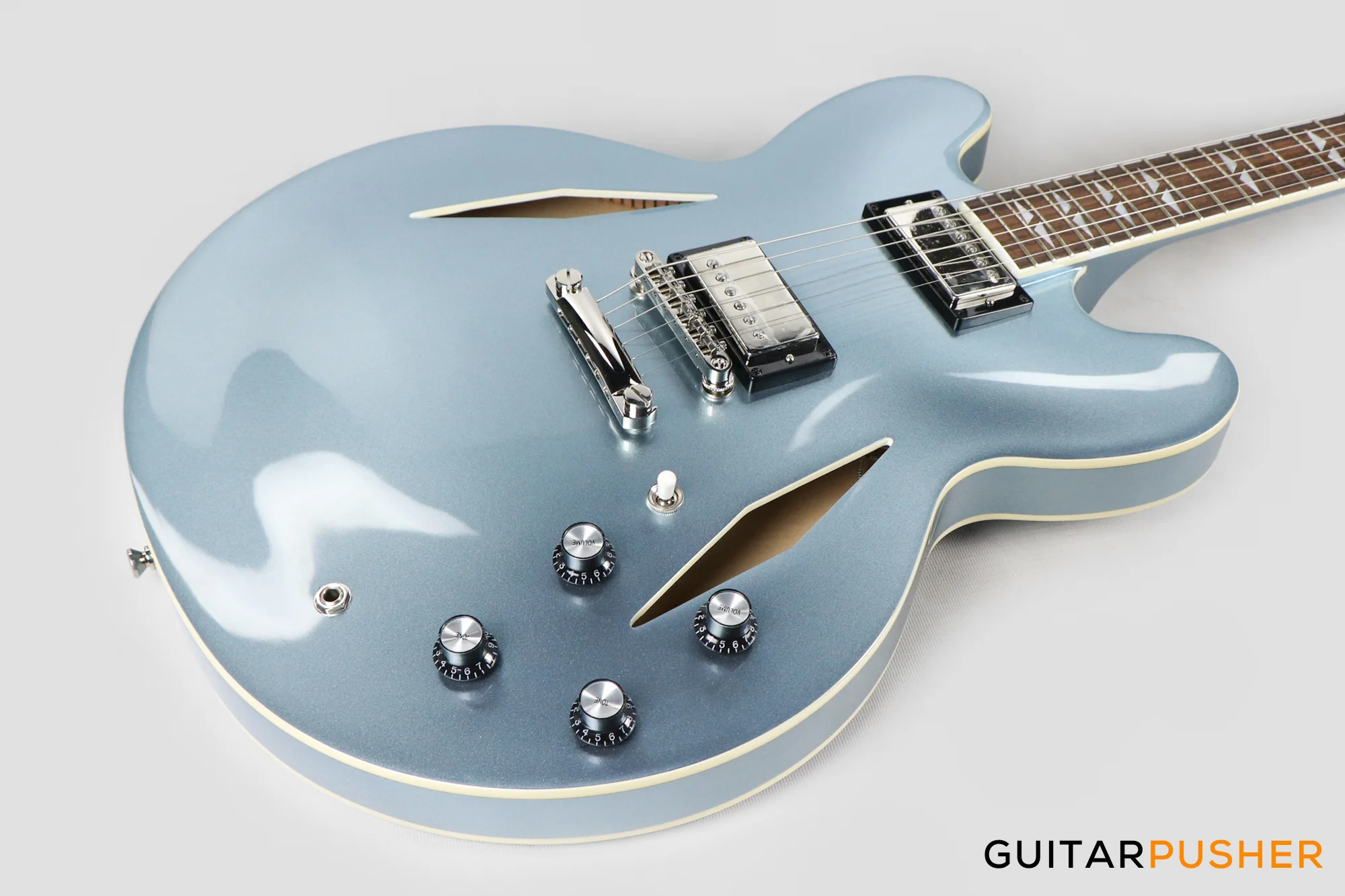 Epiphone Dave Grohl DG-335 Full Hollow Electric Guitar - Pelham Blue - Image 14