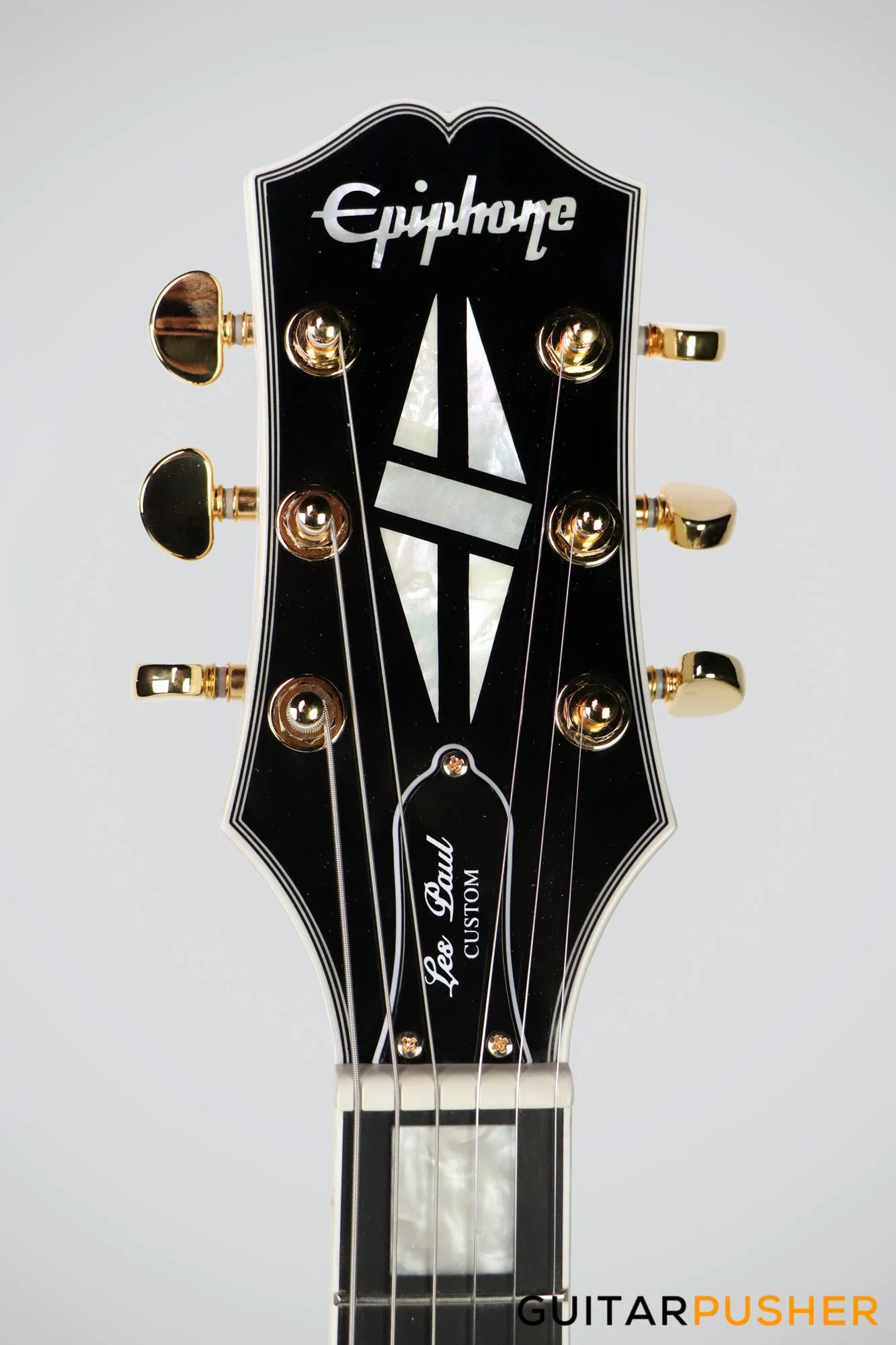Epiphone Les Paul Custom Electric Guitar with Original Hard Case - Ebony - Image 9