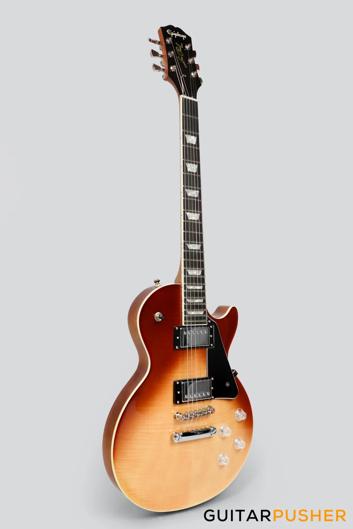 Epiphone Les Paul Modern Figured Electric Guitar - Caffe Latte Fade - Image 9