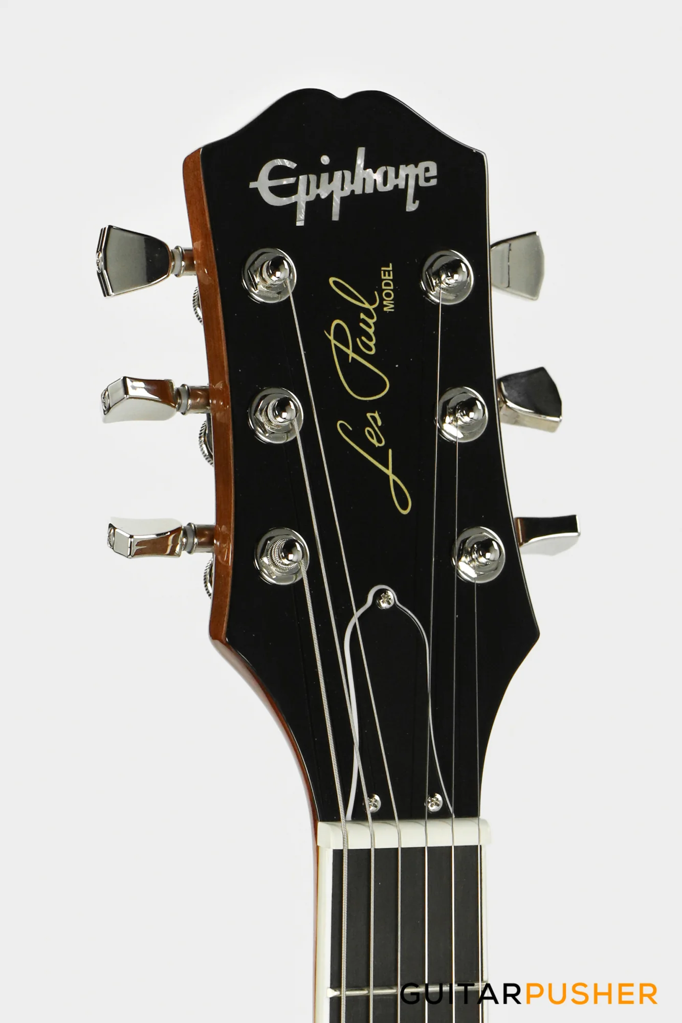 Epiphone Les Paul Modern Figured Electric Guitar - Magma Orange Fade - Image 5