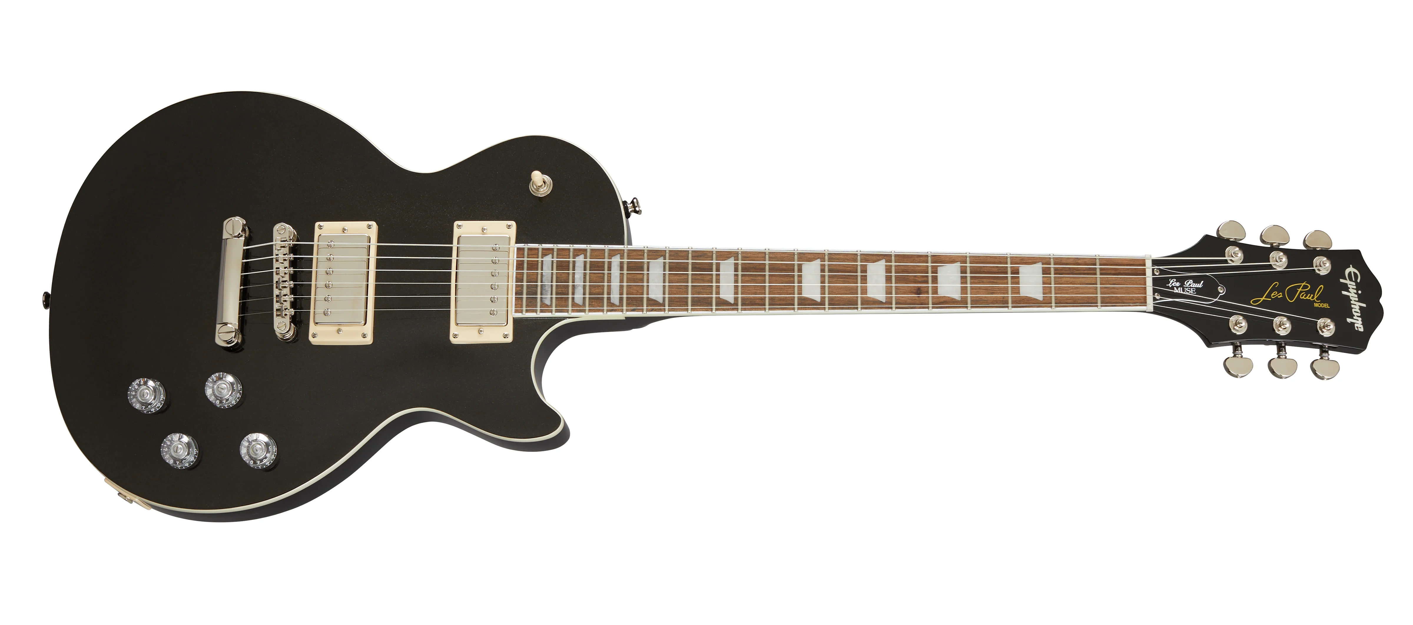 Epiphone Les Paul Muse Electric Guitar - Jet Black Metallic - Image 2