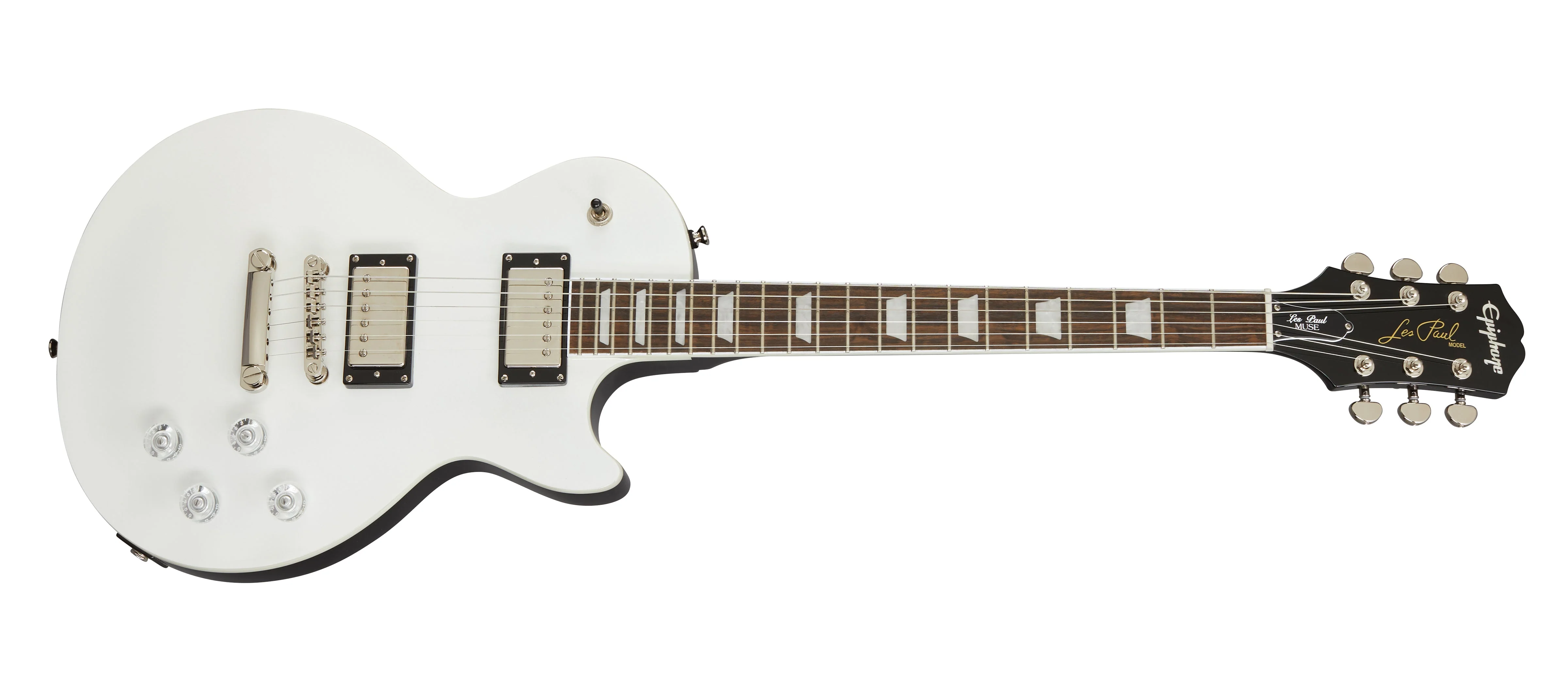 Epiphone Les Paul Muse Electric Guitar - Pearl White Metallic - Image 2