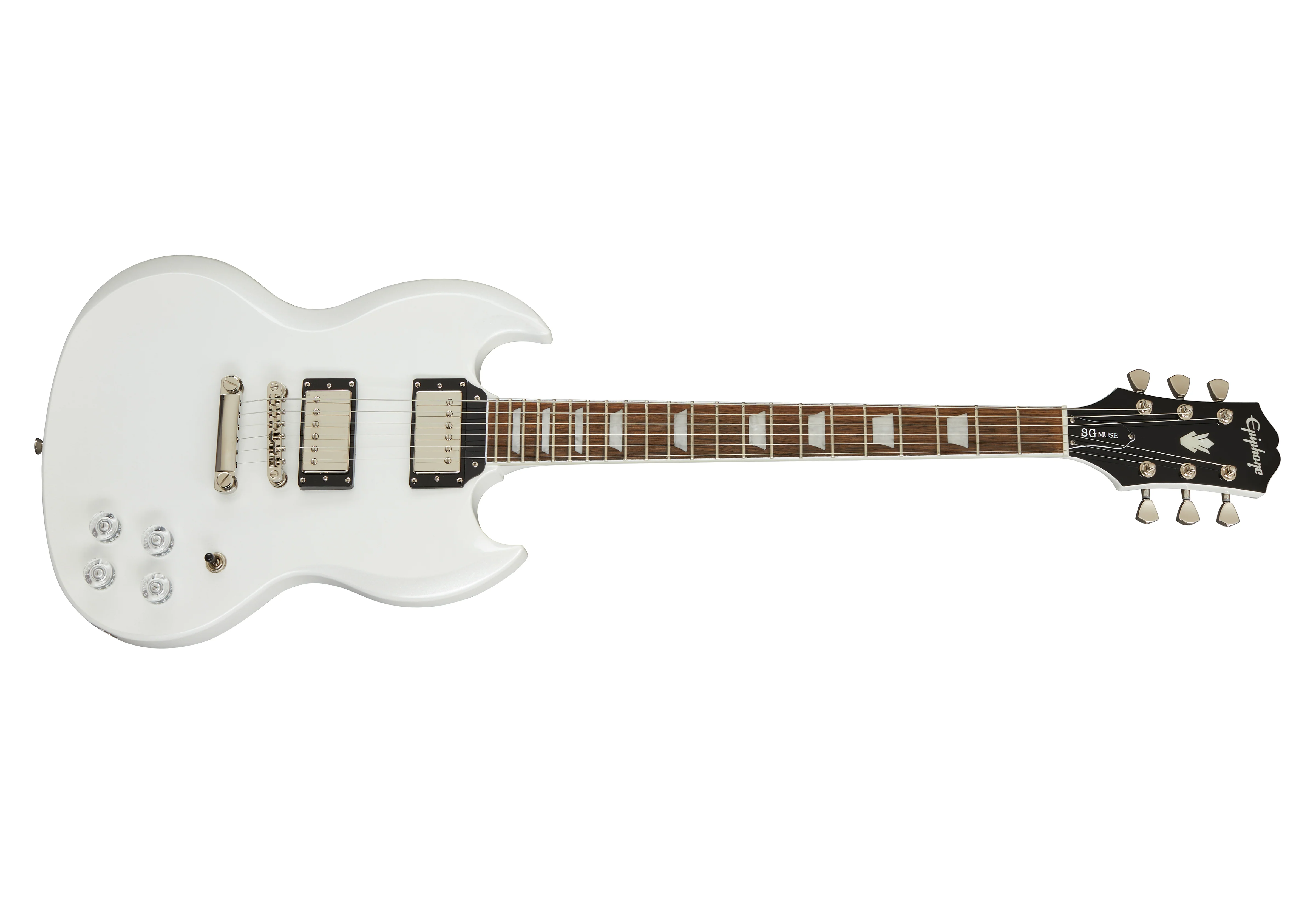 Epiphone SG Muse Electric Guitar - Pearl White Metallic - Image 2