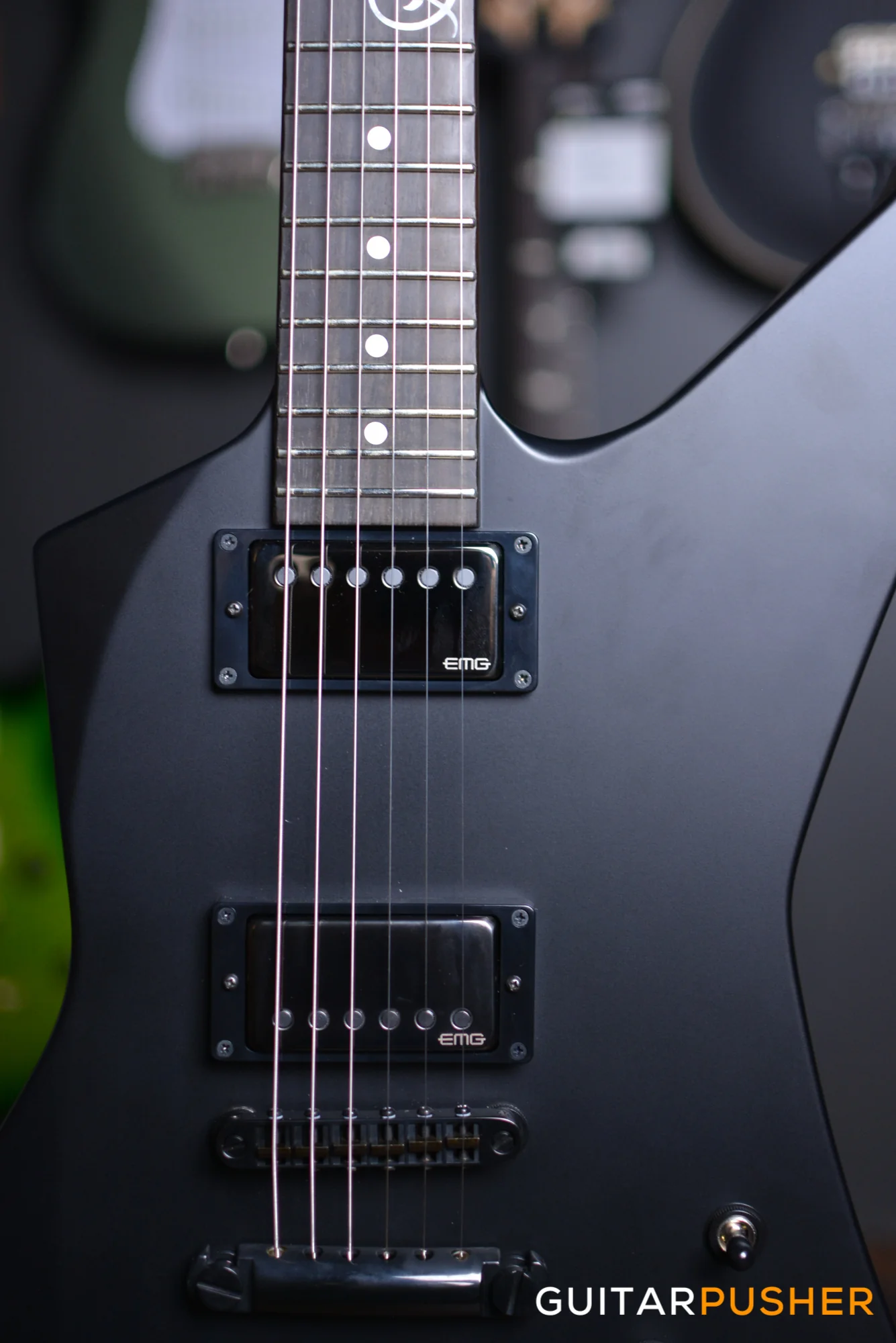 ESP Snakebyte Signature Series James Hetfield Electric Guitar - Black Satin - Image 3