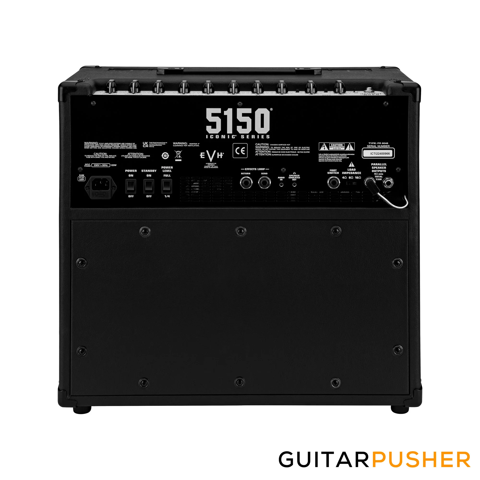 EVH 5150 Iconic Series 15-Watt 1x10" All-Tube Combo Amplifier, Black, 230V EUR (2257306010) - Image 5