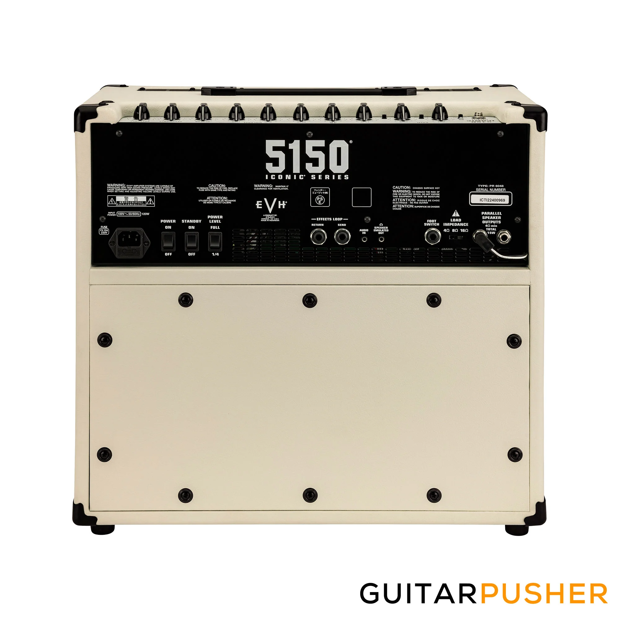 EVH 5150 Iconic Series 15-Watt 1x10" All-Tube Combo Amplifier, Ivory, 230V EUR (2257306410) - Image 5