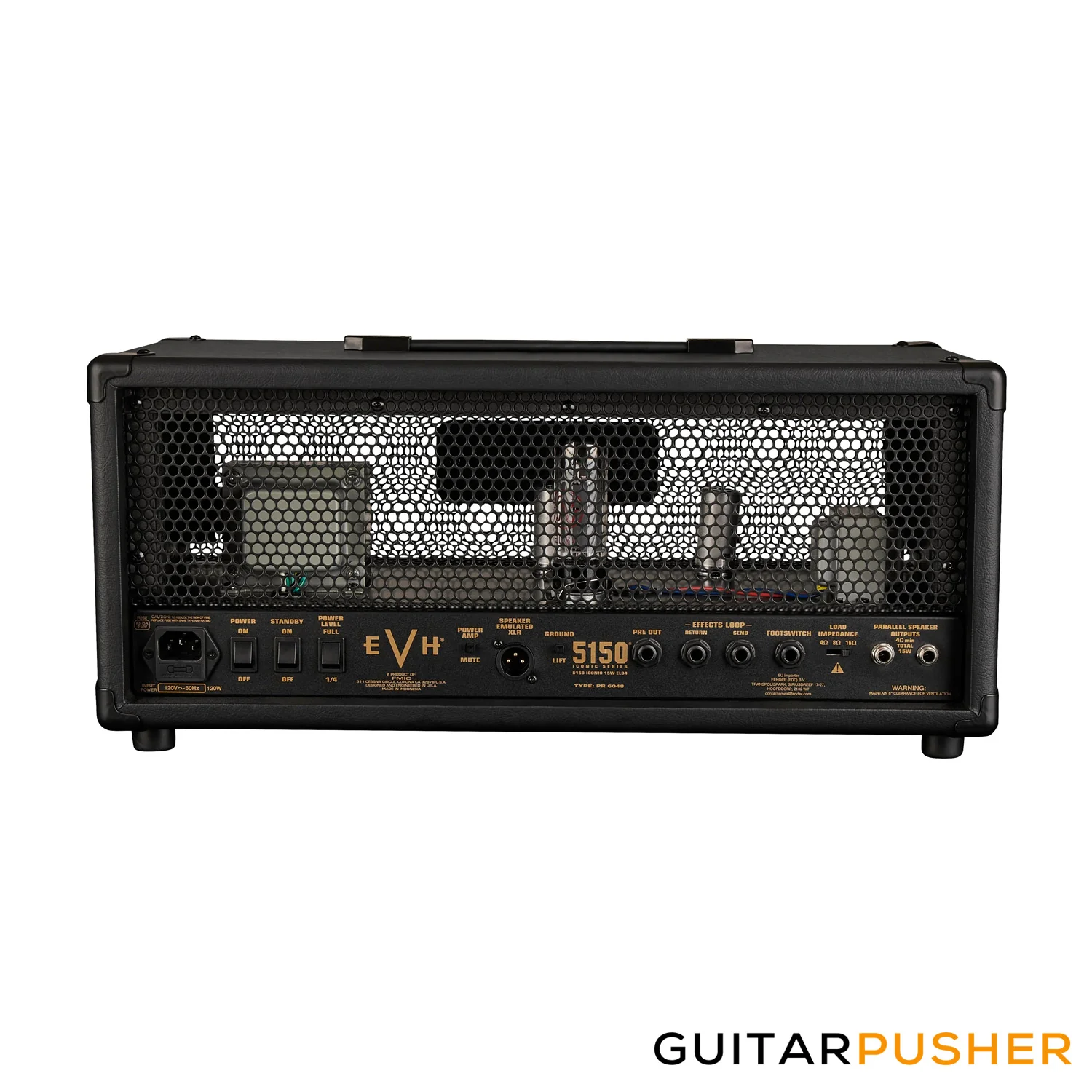 EVH 5150 Iconic Series 15-Watt EL34 Amplifier Head, Black, 230V EUR (2258206000) - Image 2
