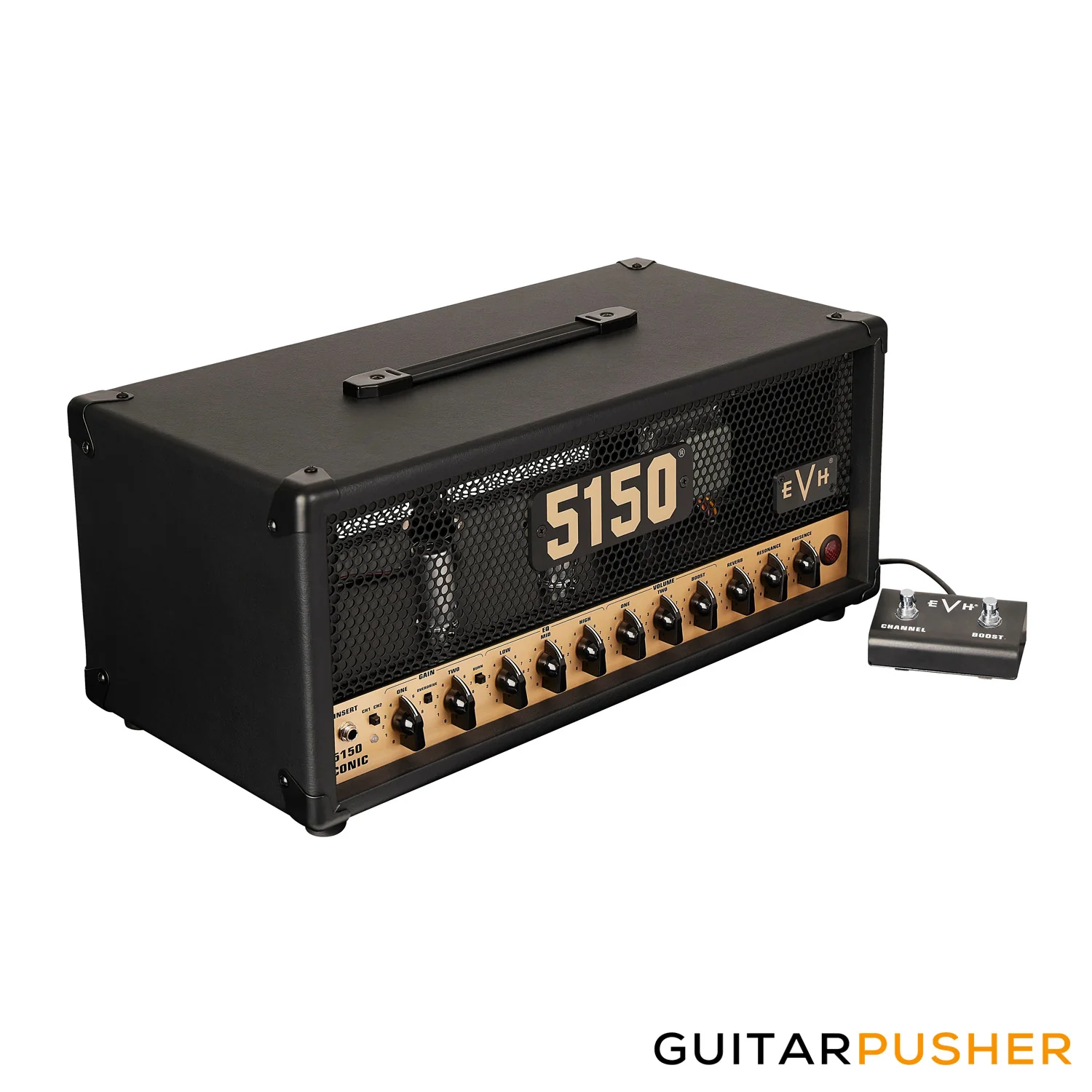 EVH 5150 Iconic Series 15-Watt EL34 Amplifier Head, Black, 230V EUR (2258206000) - Image 3