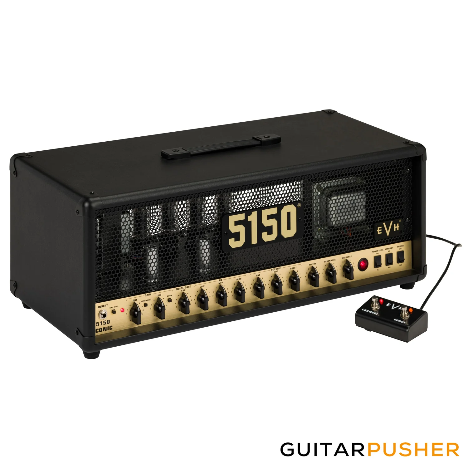 EVH 5150 Iconic Series 80-Watt EL34 Amplifier Head, Black, 230V EUR  (2258406000) - Image 3