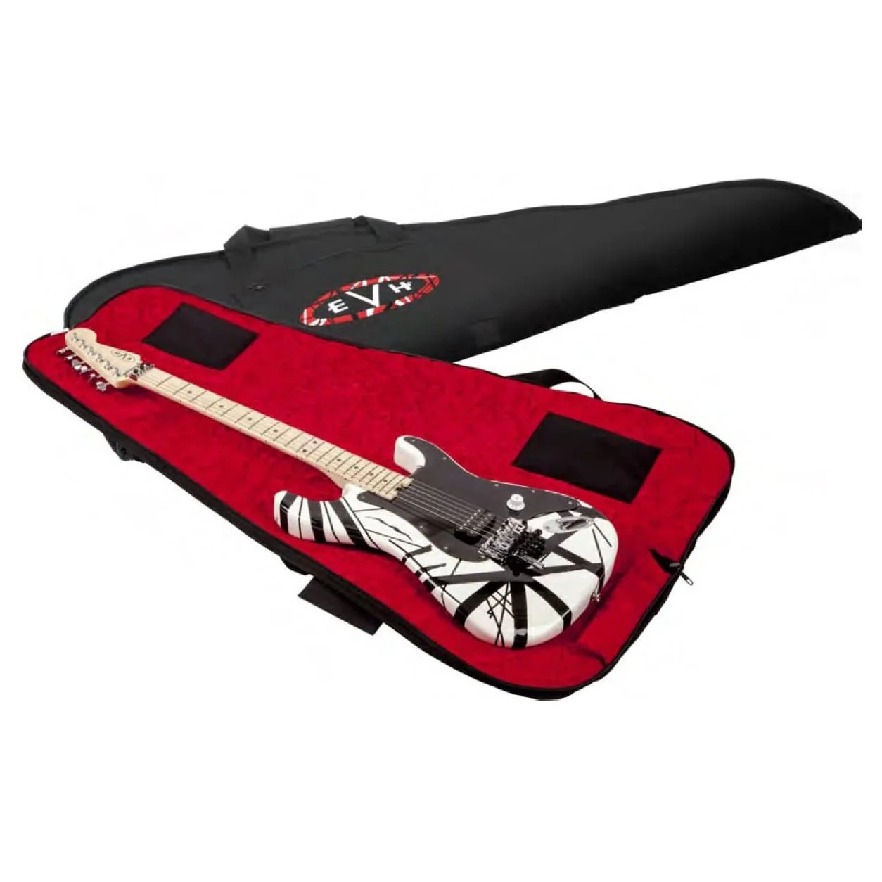 EVH Electric Guitar Gig Bag, Black w/ Red Interior