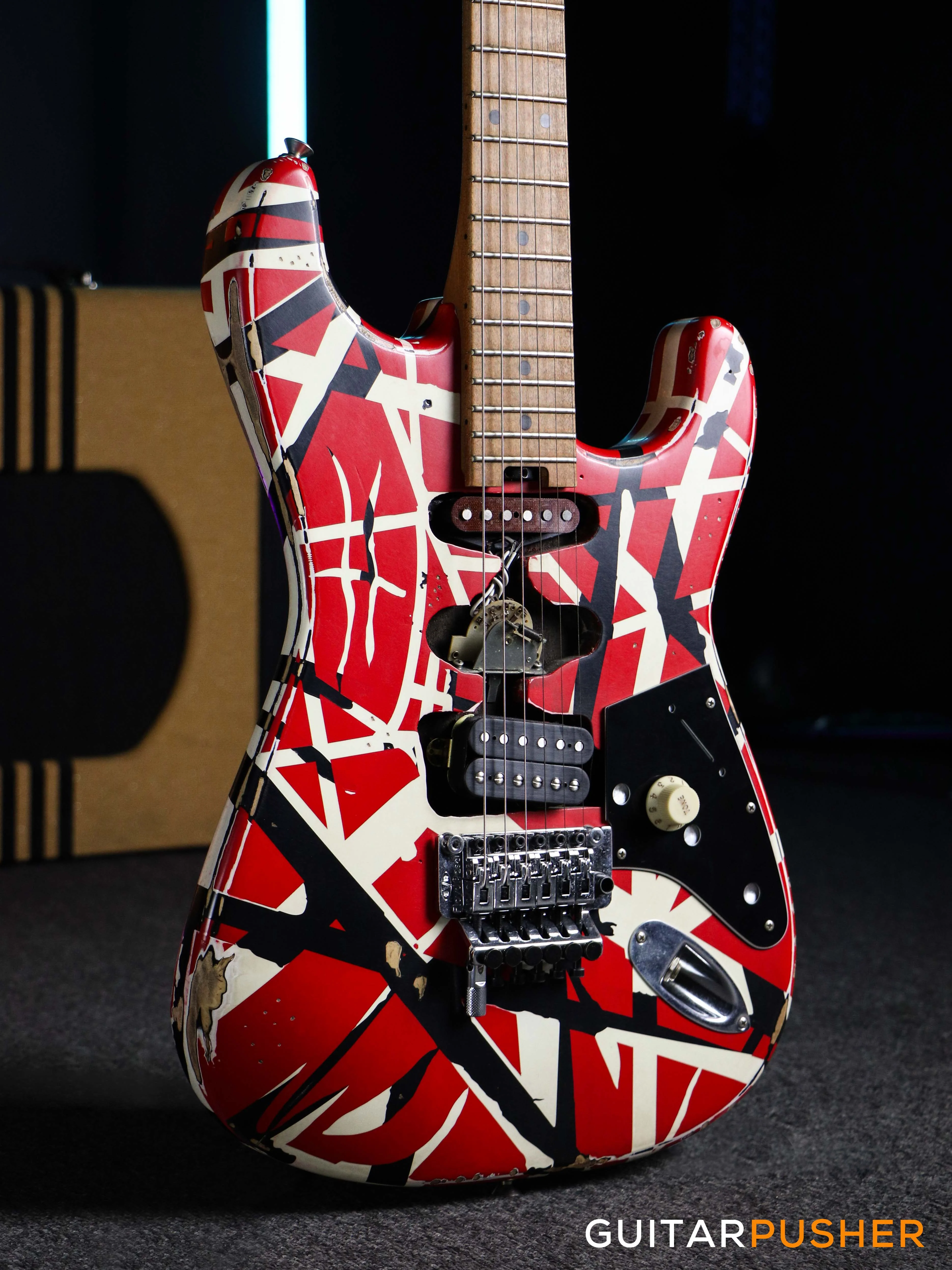 EVH Striped Series Stratocaster Frankie Electric Guitar - Image 3