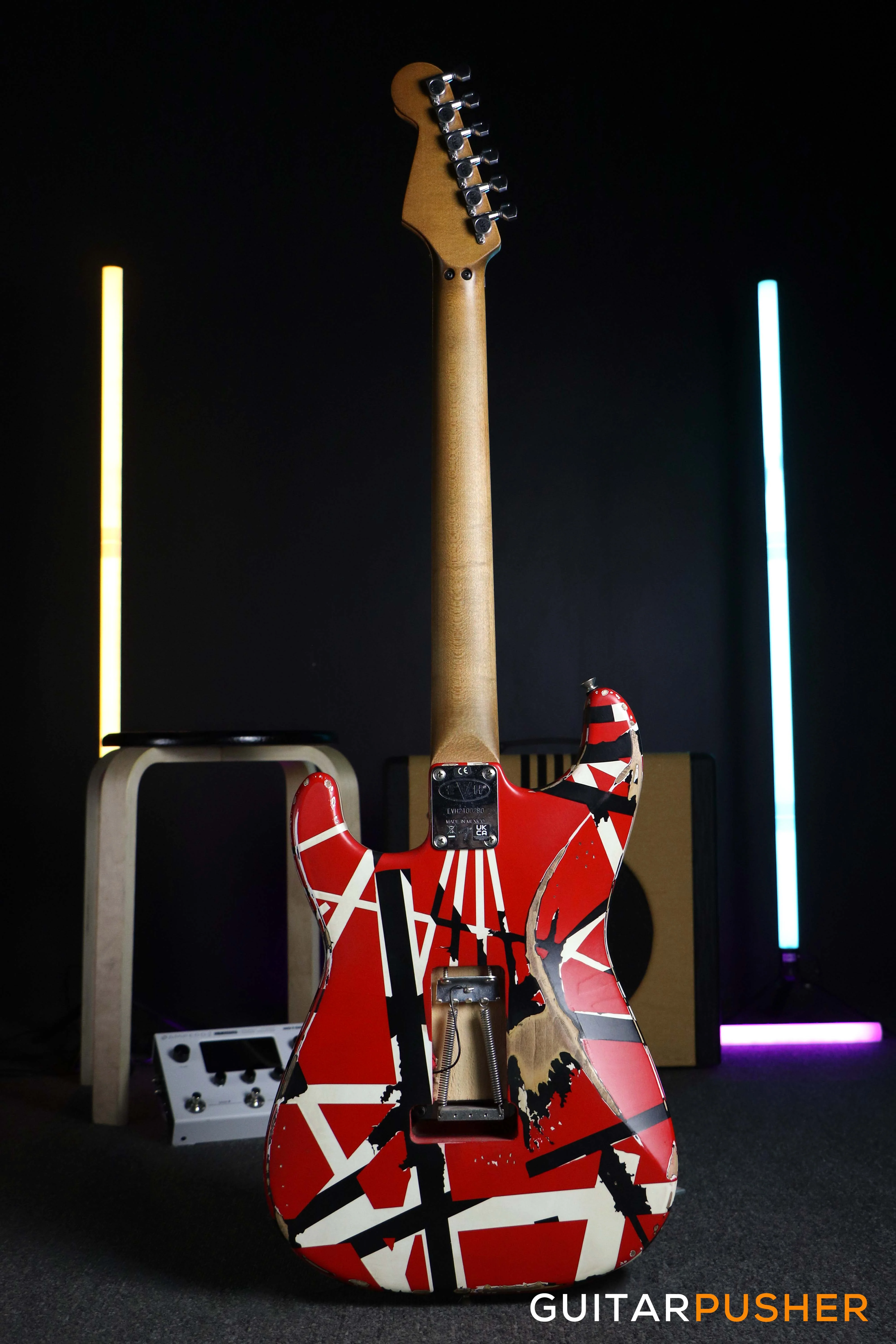 EVH Striped Series Stratocaster Frankie Electric Guitar - Image 6