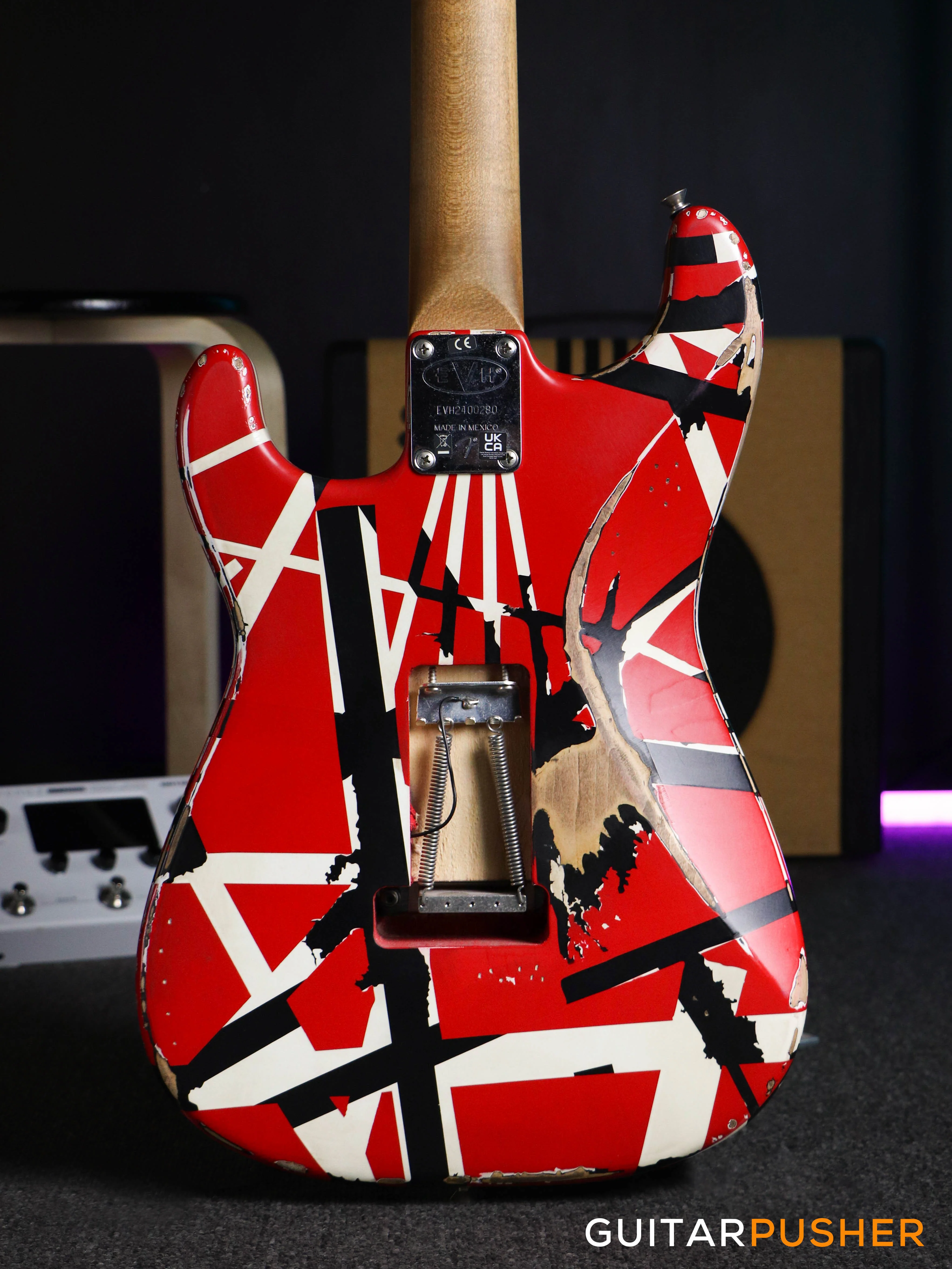EVH Striped Series Stratocaster Frankie Electric Guitar - Image 7