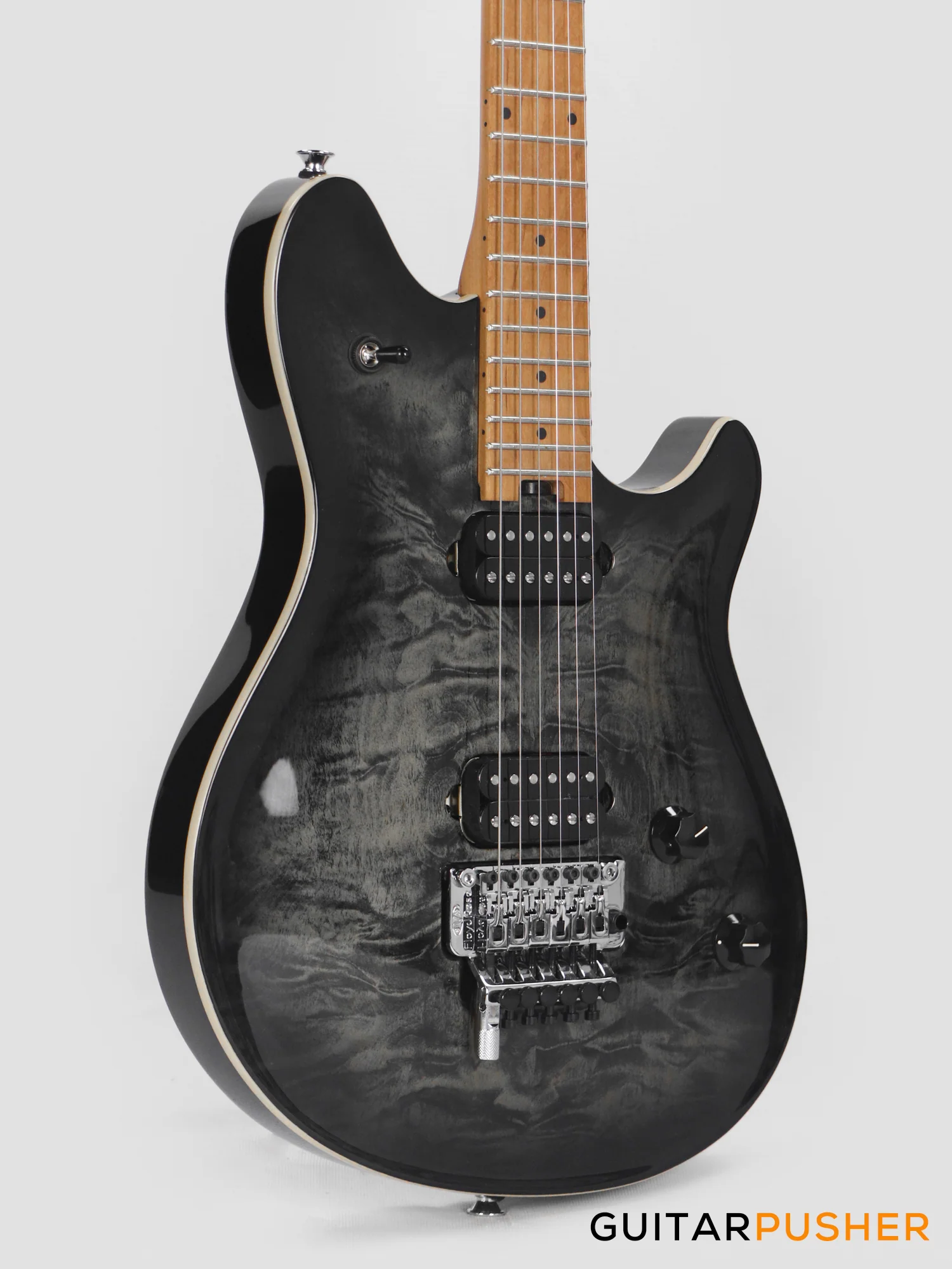 EVH Wolfgang Special, Baked Maple Fretboard Electric Guitar - Charcoal Burst - Image 4