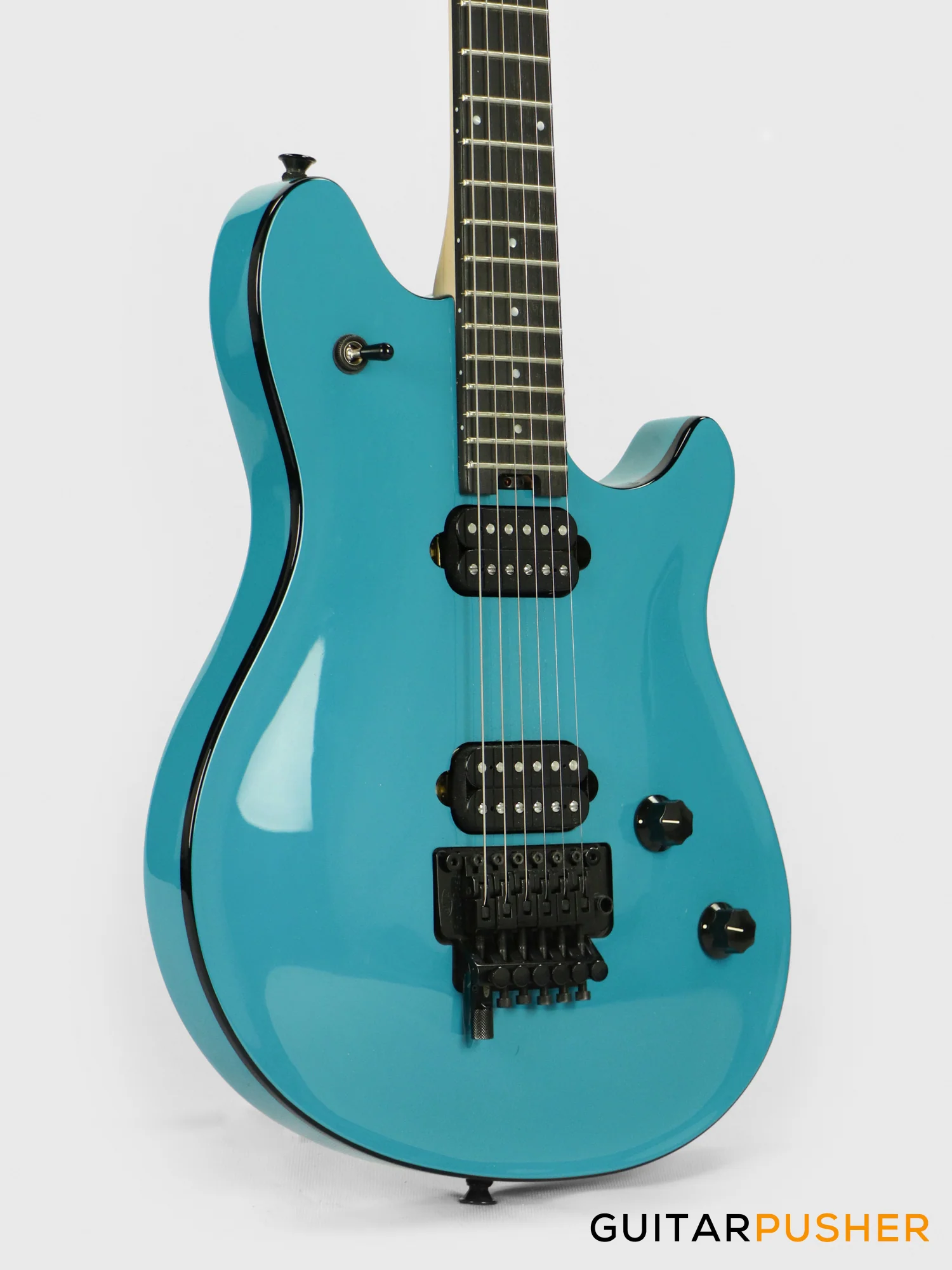 EVH Wolfgang Special, Ebony Fretboard Electric Guitar - Miami Blue - Image 4