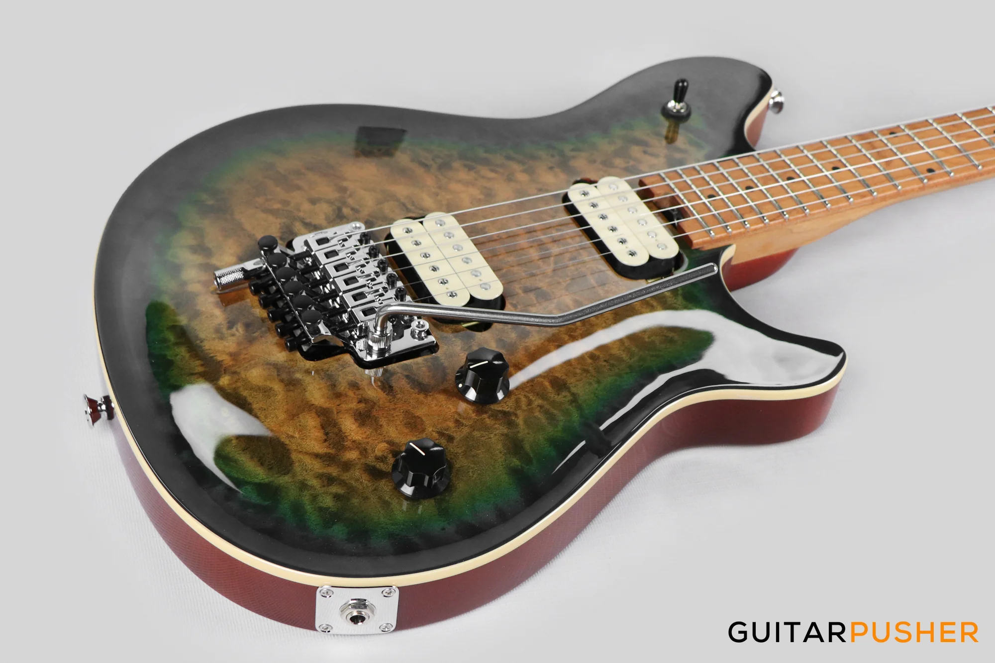 EVH Wolfgang Special Quilt Maple Top, Baked Maple Fretboard Electric Guitar - Indigo Burst (5107701595) - Image 11