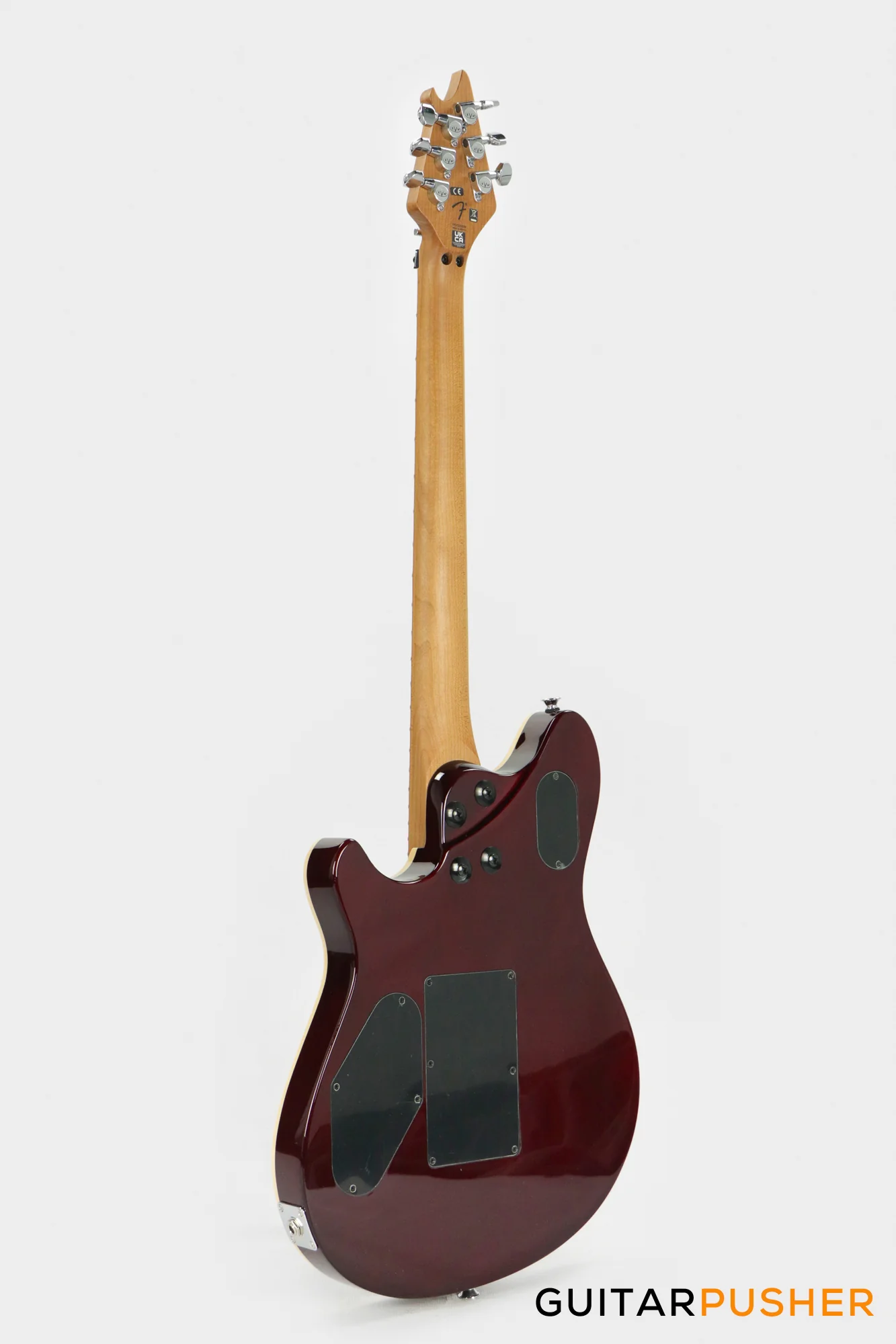 EVH Wolfgang Special Quilt Maple Top, Baked Maple Fretboard Electric Guitar - Sangria - Image 5
