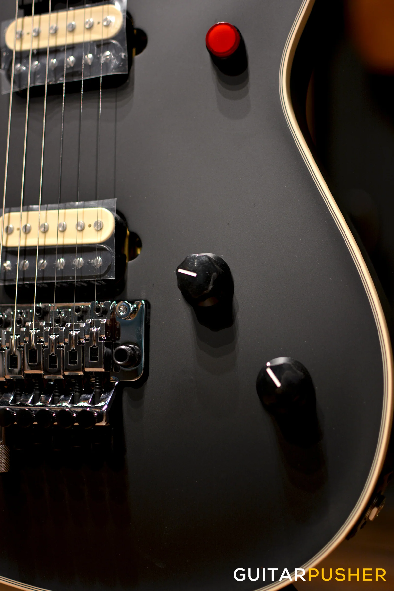 EVH Wolfgang USA Eddie Van Halen Signature, Ebony Fretboard Electric Guitar - Stealth Black - Image 3