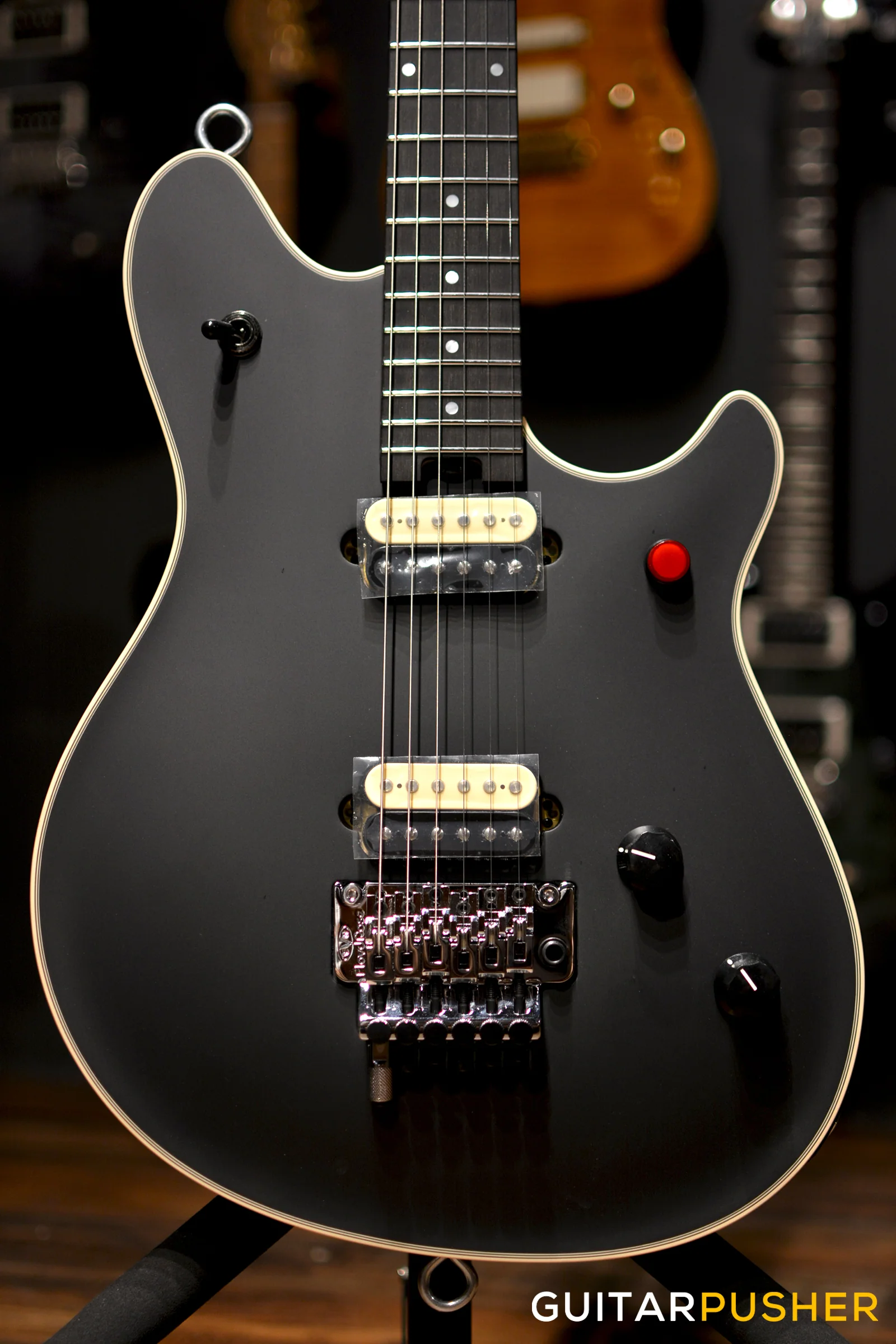 EVH Wolfgang USA Eddie Van Halen Signature, Ebony Fretboard Electric Guitar - Stealth Black - Image 4
