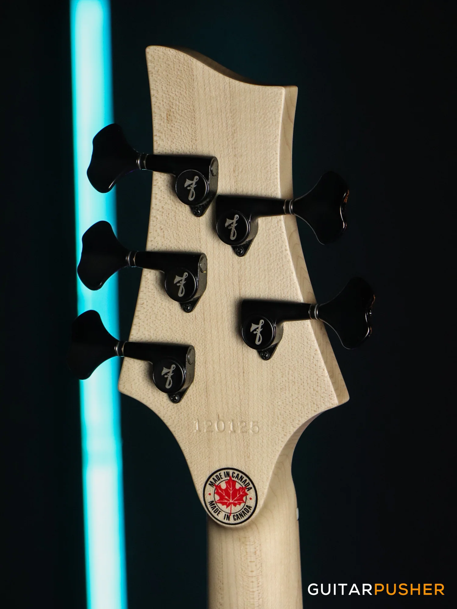FBASS BN5 5-String Bass (Brown Fade Gloss) - Ash Body, Maple Fingerboard - Image 6