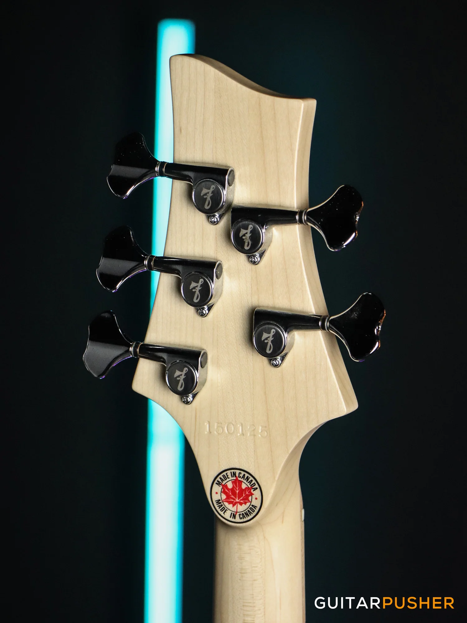 FBASS BN5 5-String Bass (Transparent Seafoam Green Gloss) - Ash Body, Birdseye Maple Fingerboard - Image 3