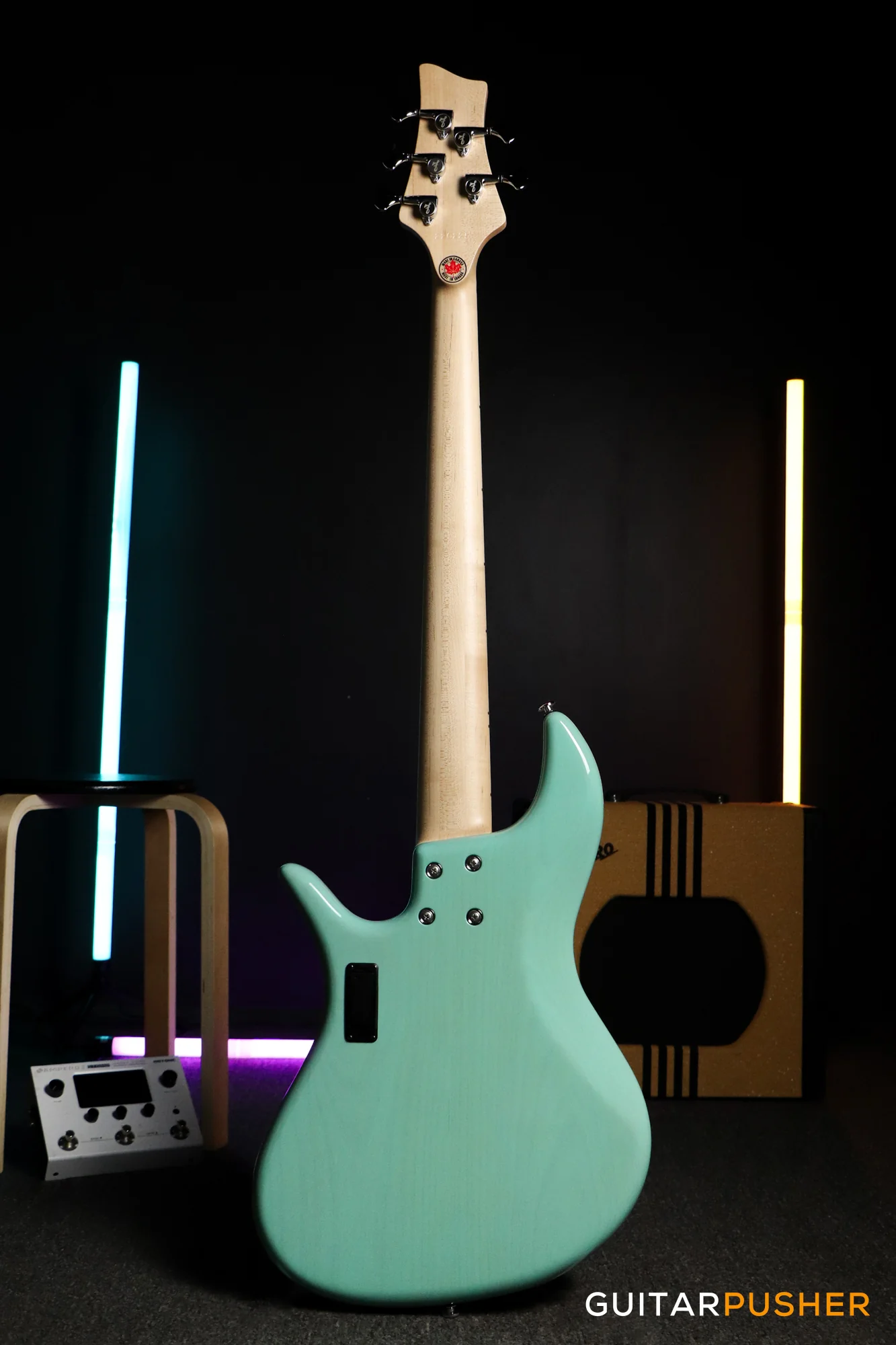 FBASS VF5-PJ 5-String Bass (Transparent Seafoam Green Gloss) - Alder Body, Maple Fingerboard - Image 4
