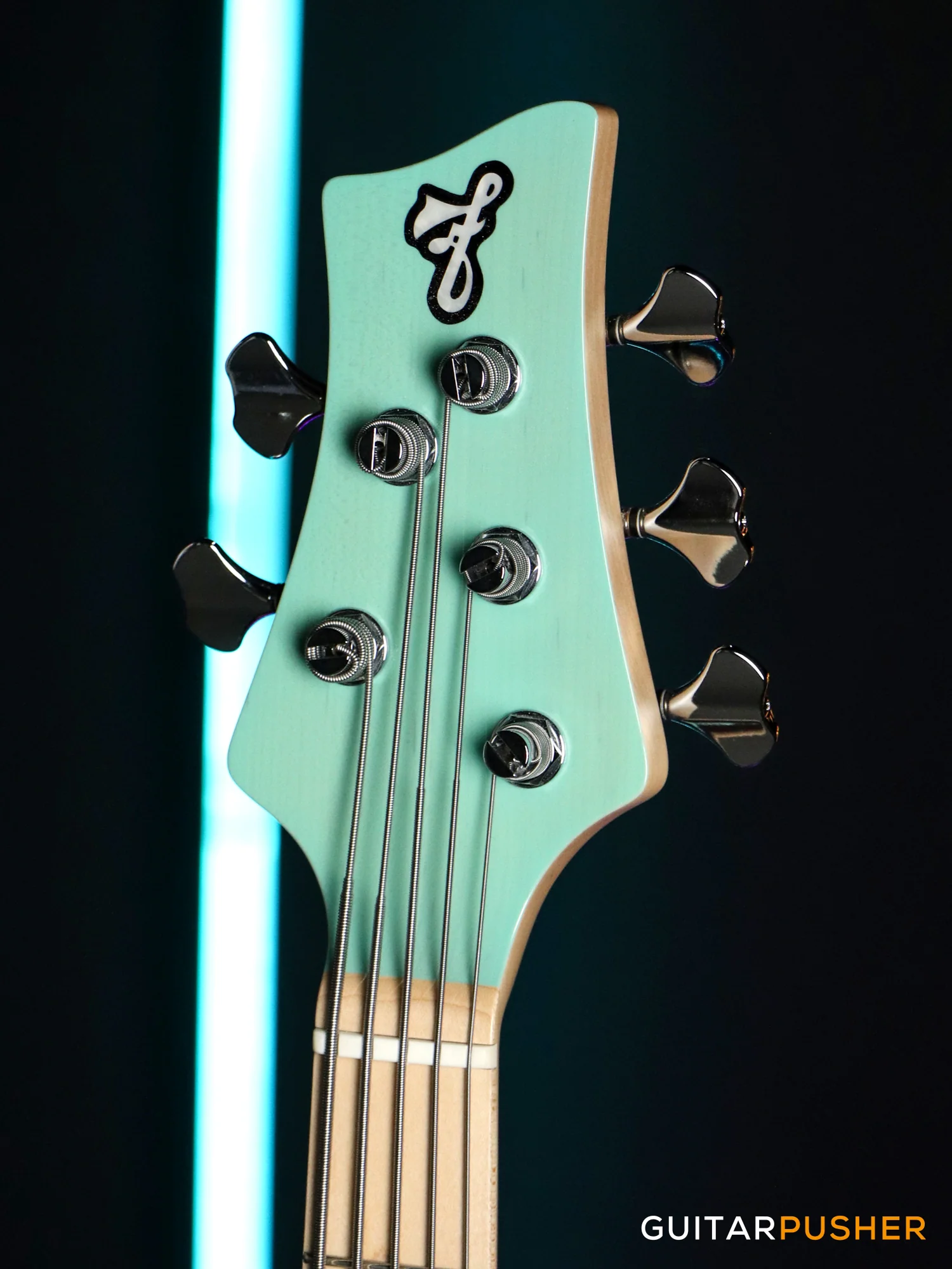 FBASS VF5-PJ 5-String Bass (Transparent Seafoam Green Gloss) - Alder Body, Maple Fingerboard - Image 5