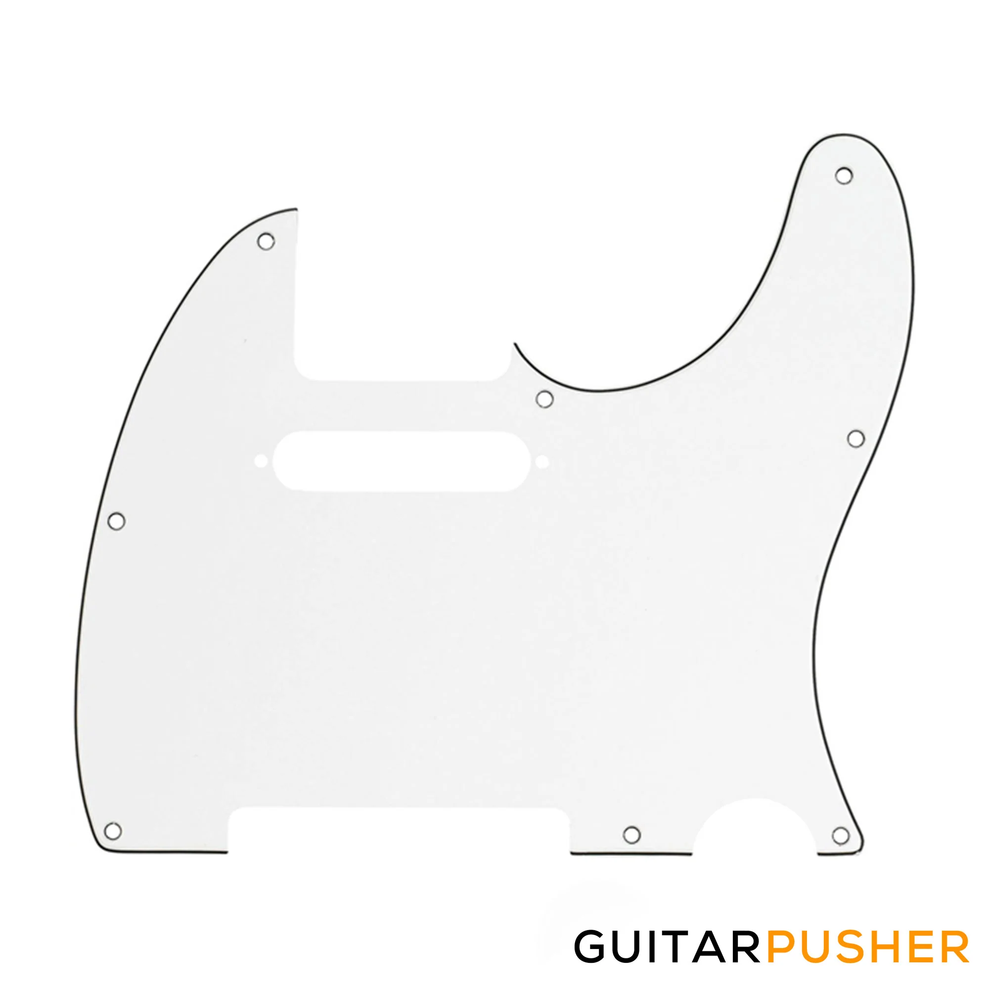 Fender 8-Hole Mount Multi-Ply Tele Pickguard (Parchment White) 099-1375-000