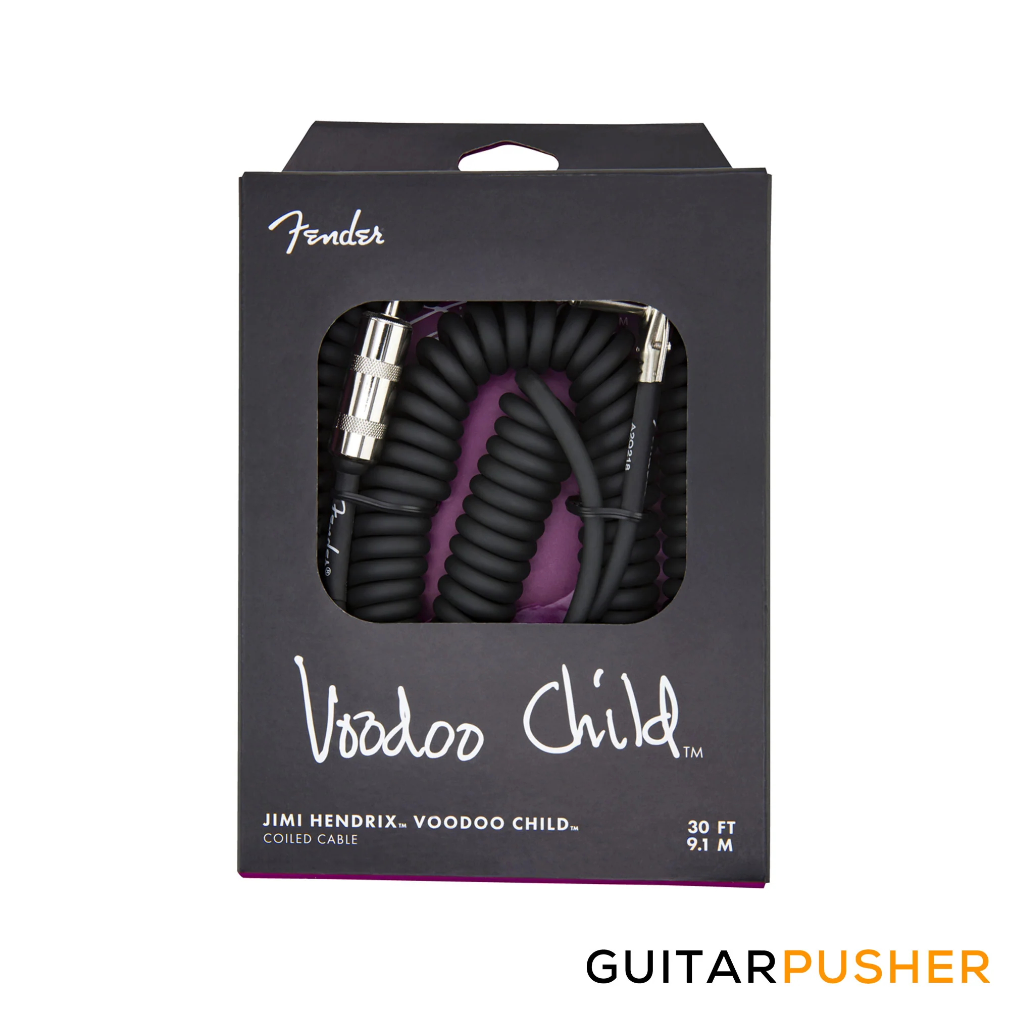 Fender Hendrix Voodoo Child Coil Cable 30' Straight to R/A - Image 4