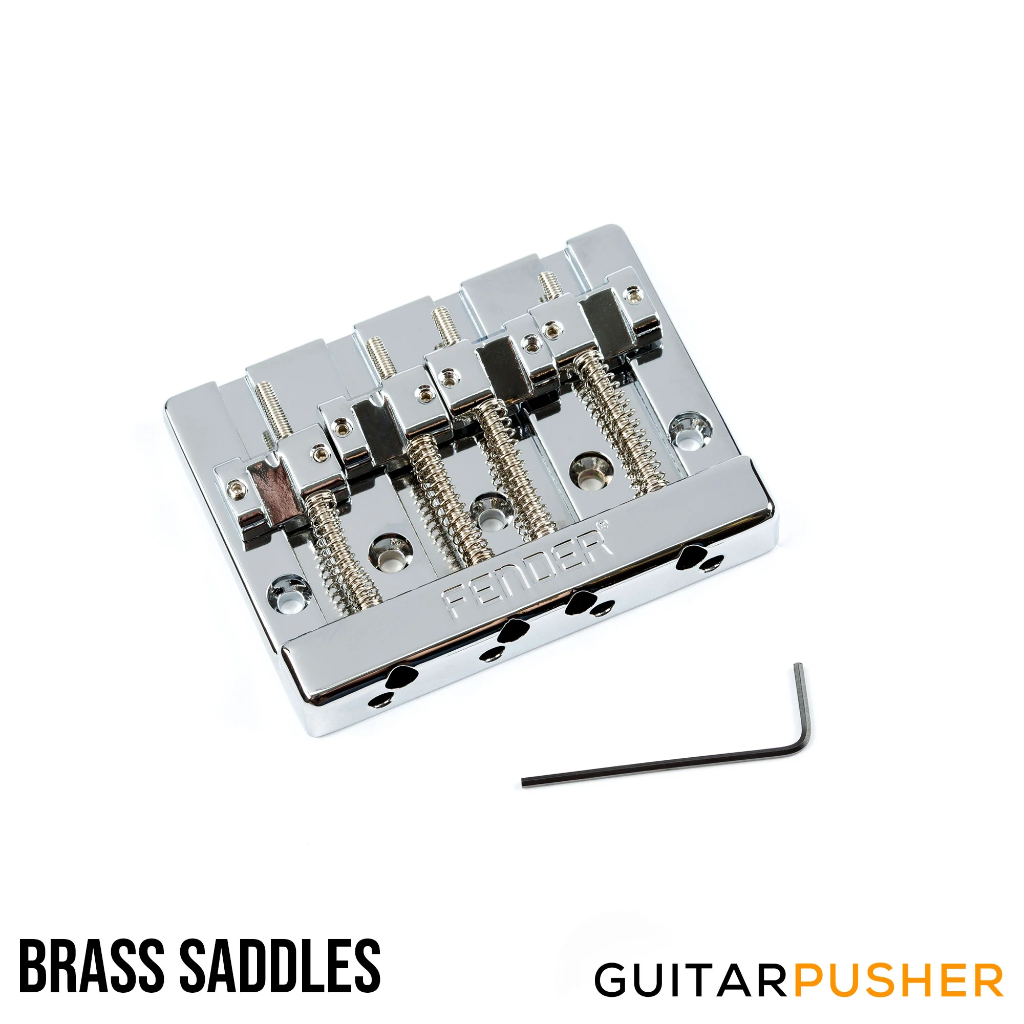 Fender Hi-Mass Bridge Assembly (Chrome) - Image 4